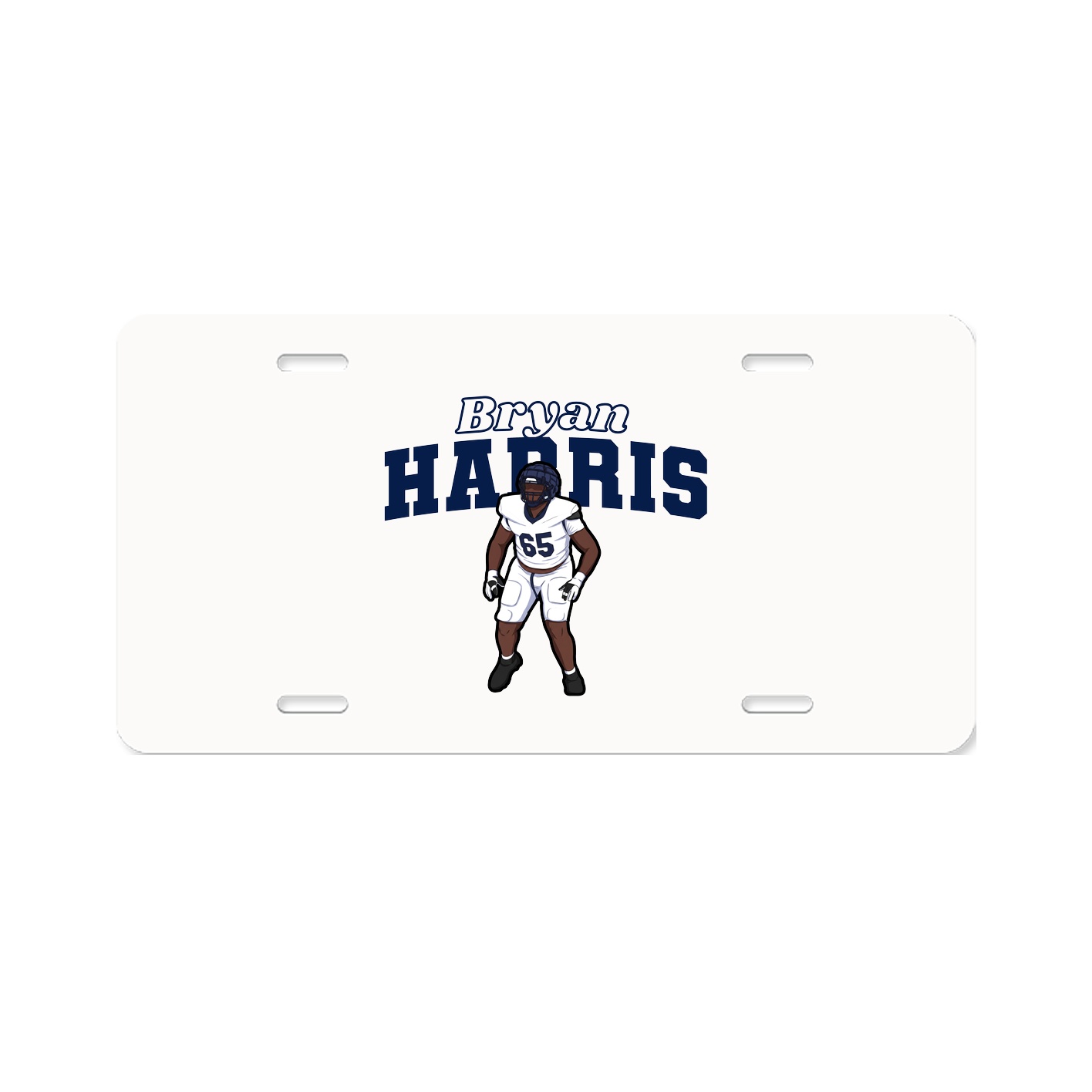 License Plate — Name Arch in Classic