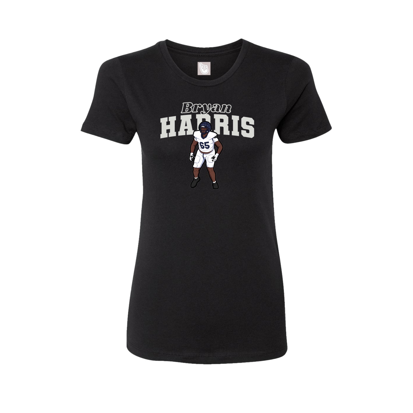 Womens Tee — Name Arch in Black