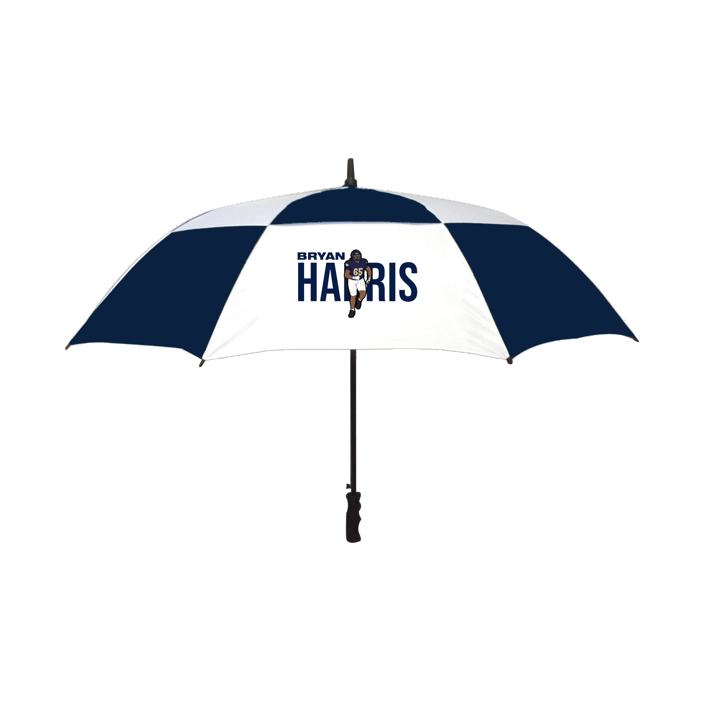 Golf Umbrella — Player Name in Navy