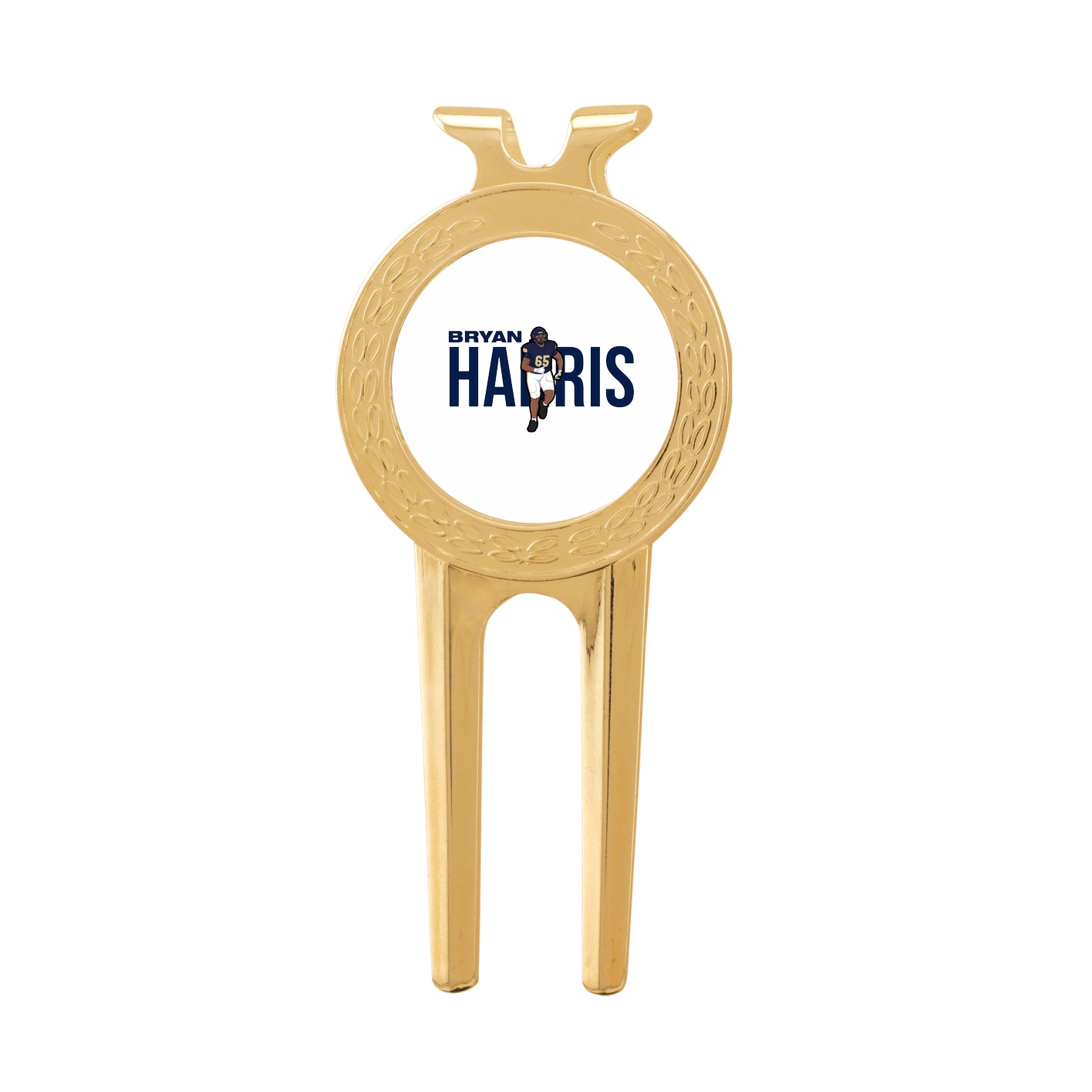 Divot Tool with Ball Marker — Player Name in Classic