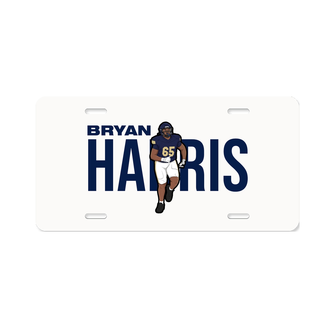 License Plate — Player Name in Classic
