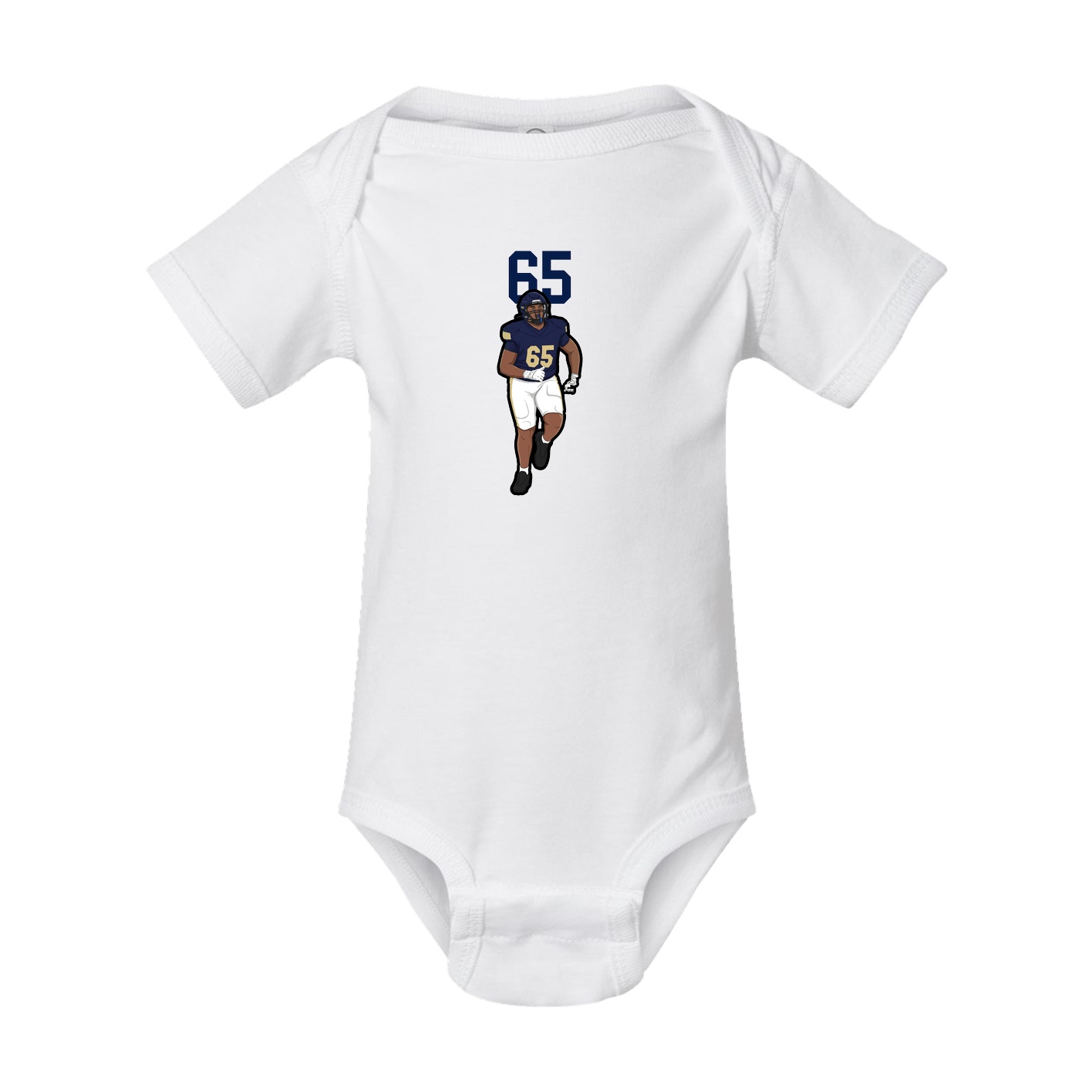 Baby Onesie — Number Top in White