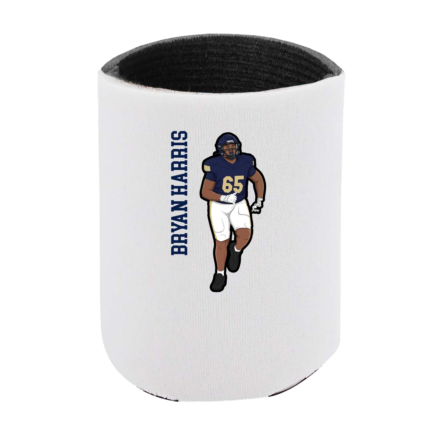 Can Holder — Name Vertical in White