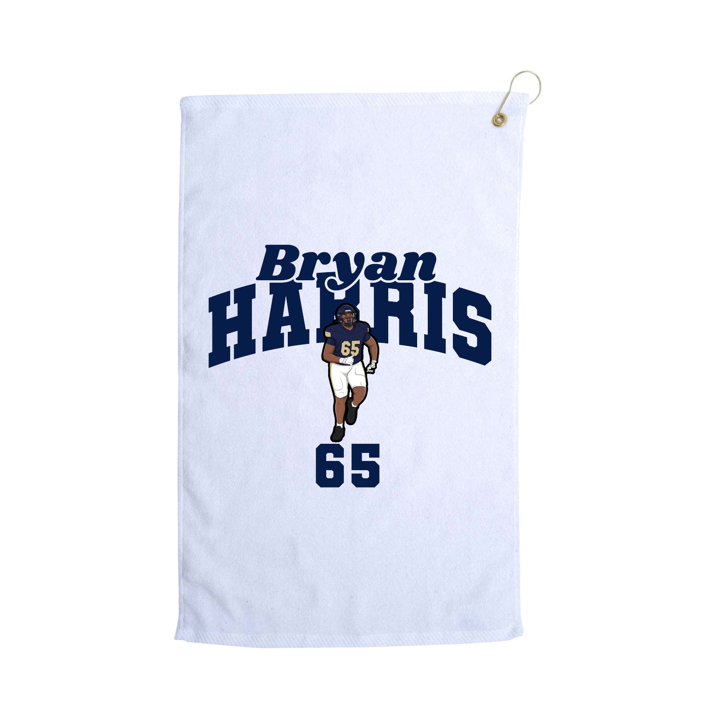 Golf Towel — Signature Arch in White