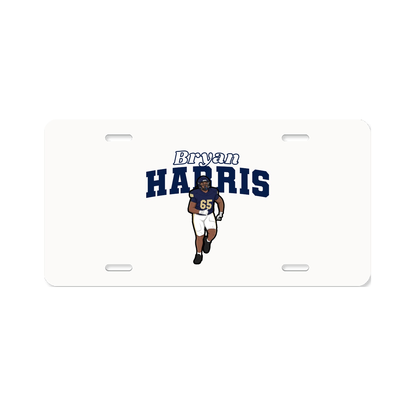 License Plate — Name Arch in Classic