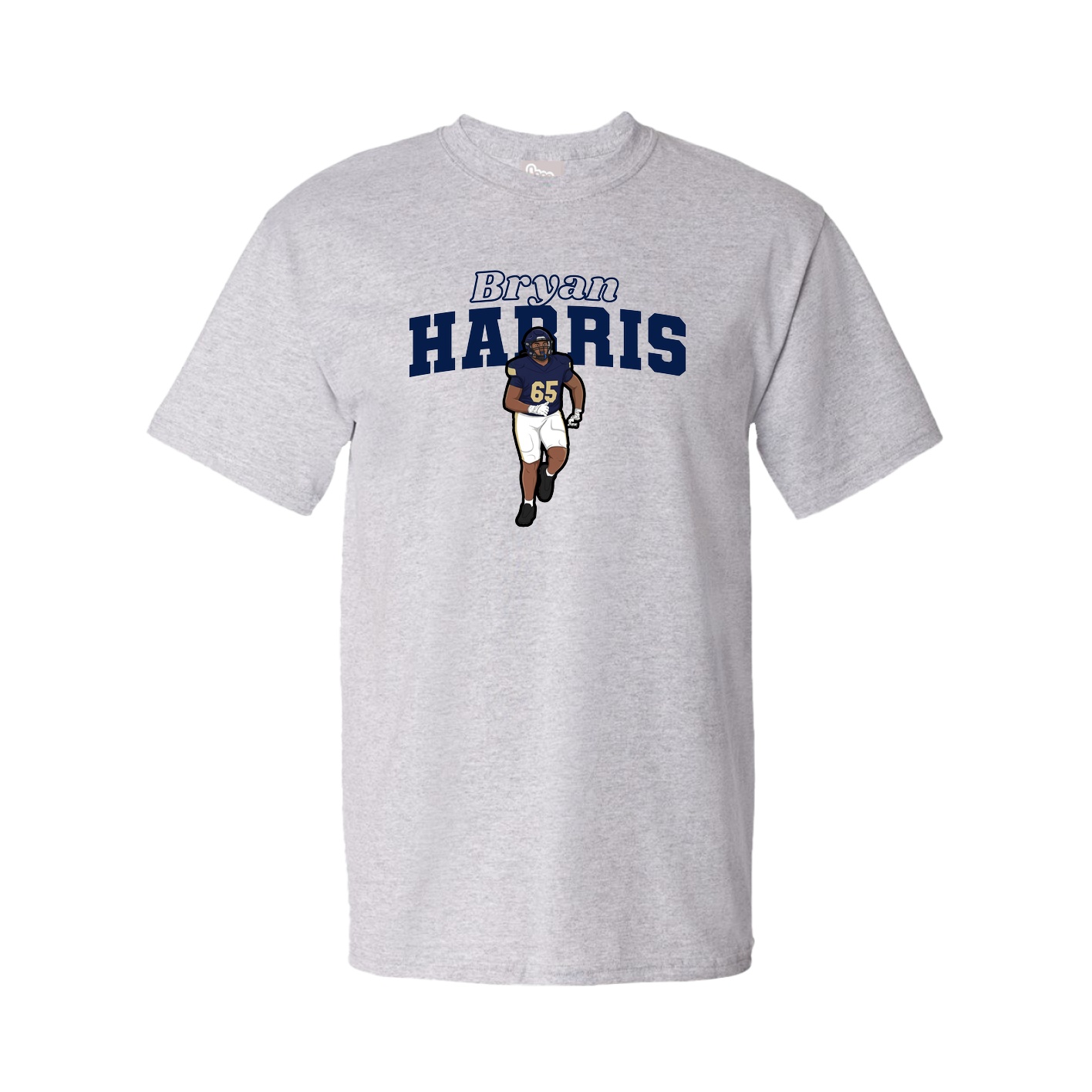 Youth Tee — Name Arch in Grey