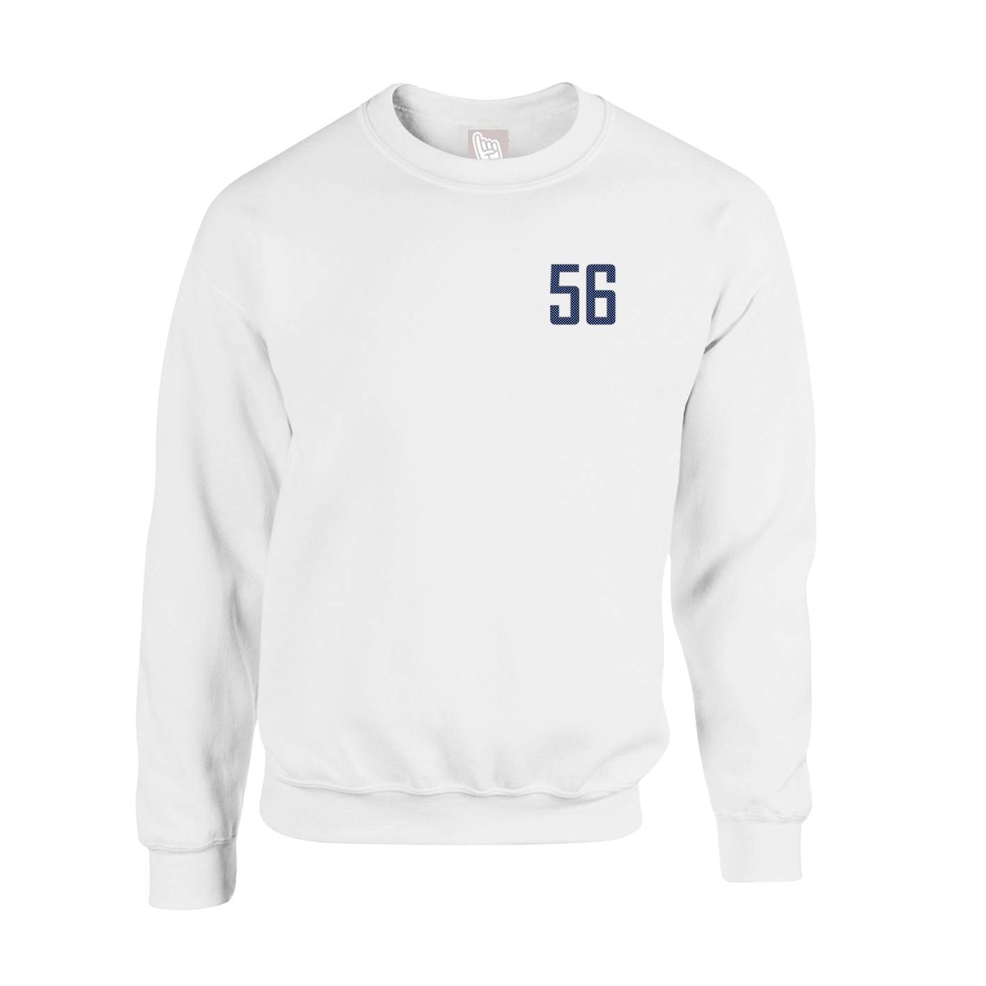 Fleece Crew — Front Shirsy in White