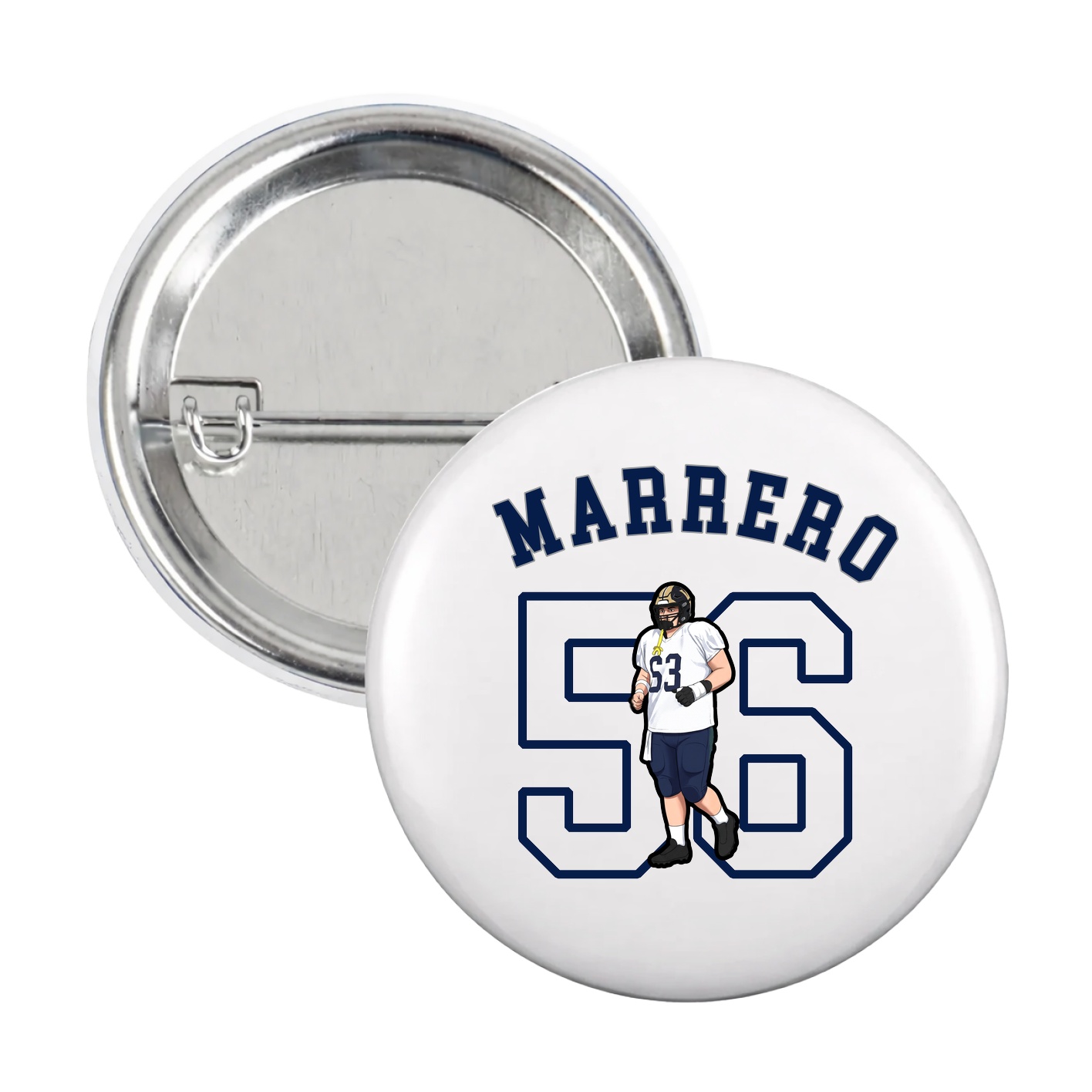 Game Day Button — Shirsey Arch in White