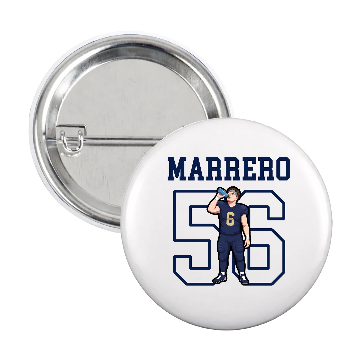 Game Day Button — Shirsey in White