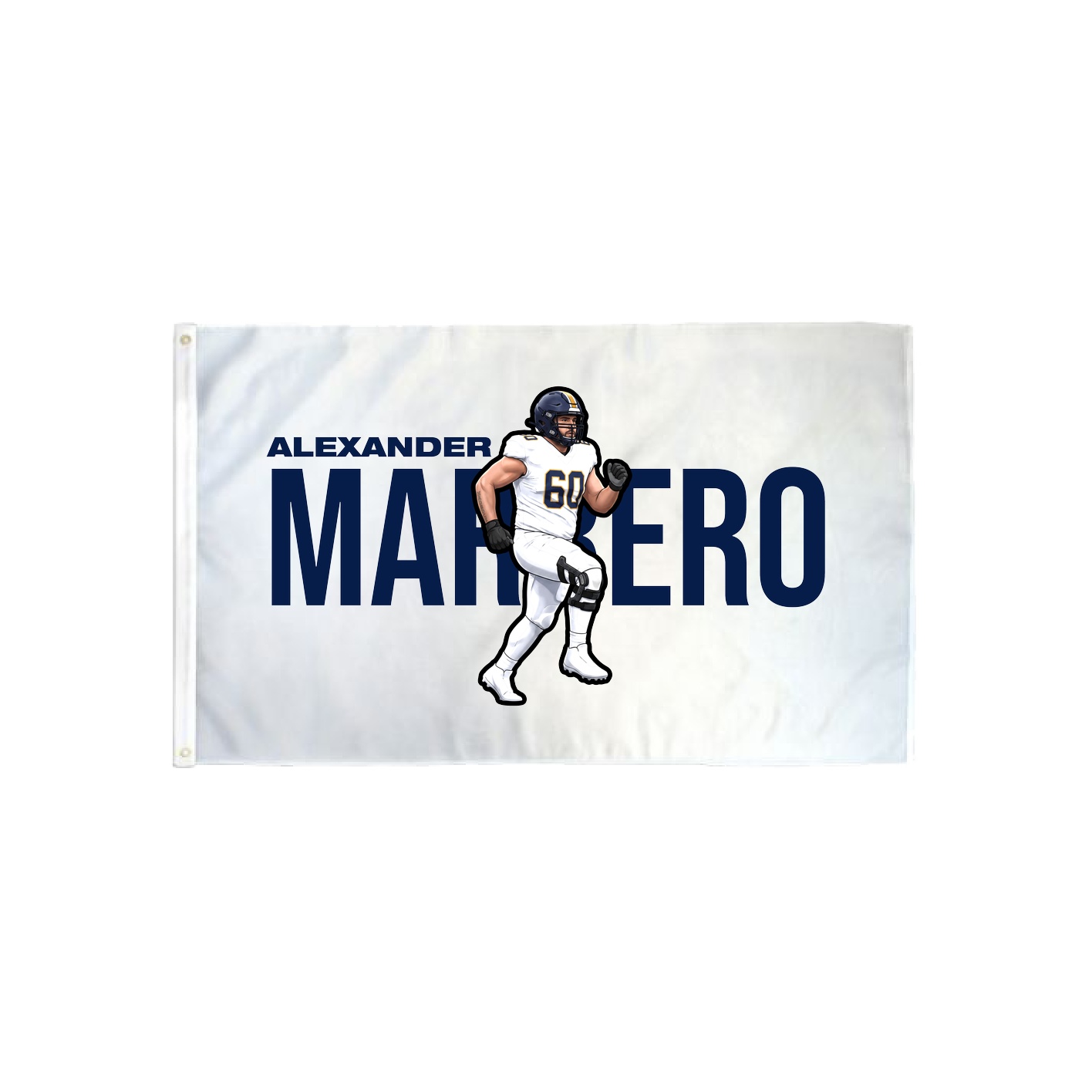 3x5 Flag — Player Name in Classic