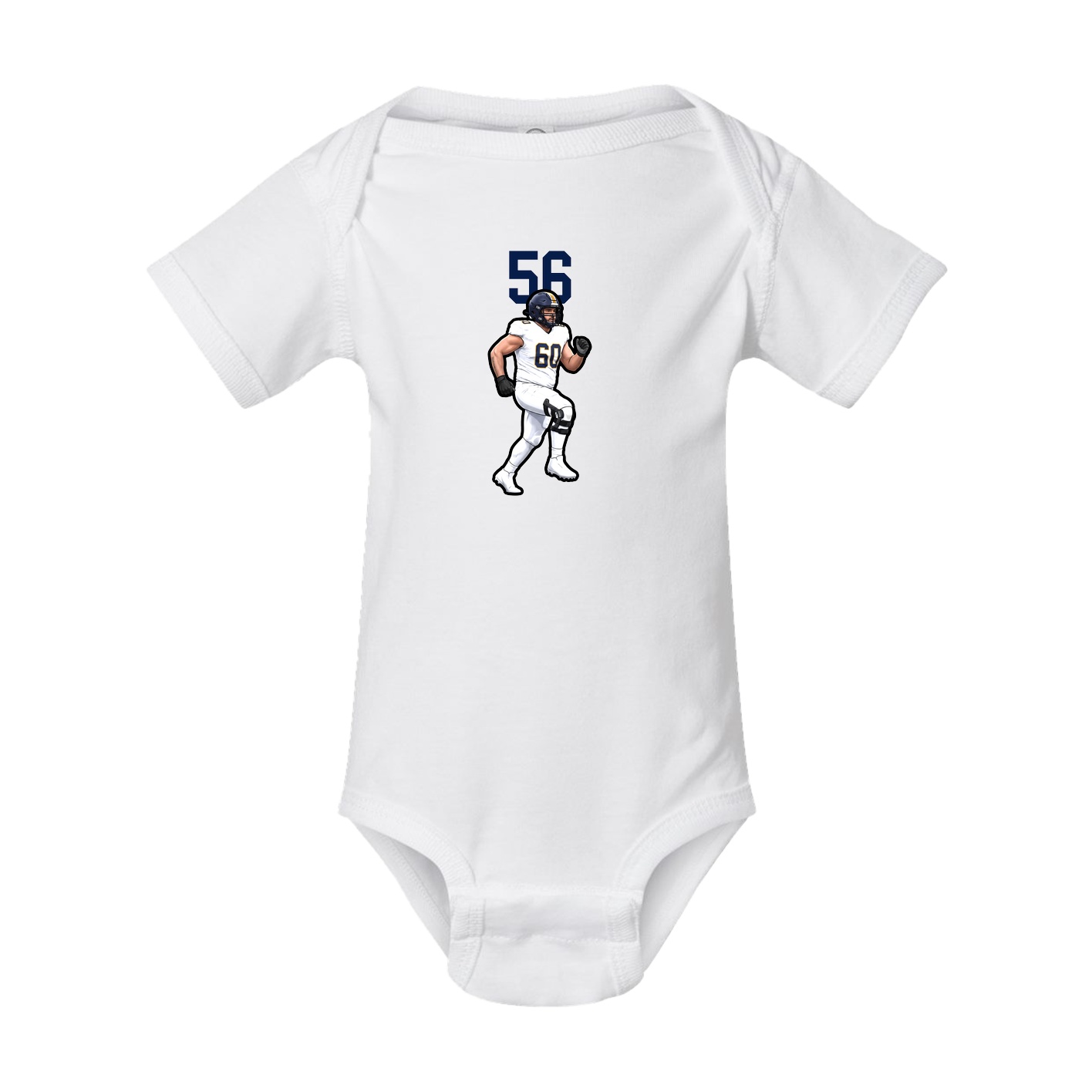 Baby Onesie — Number Top in White