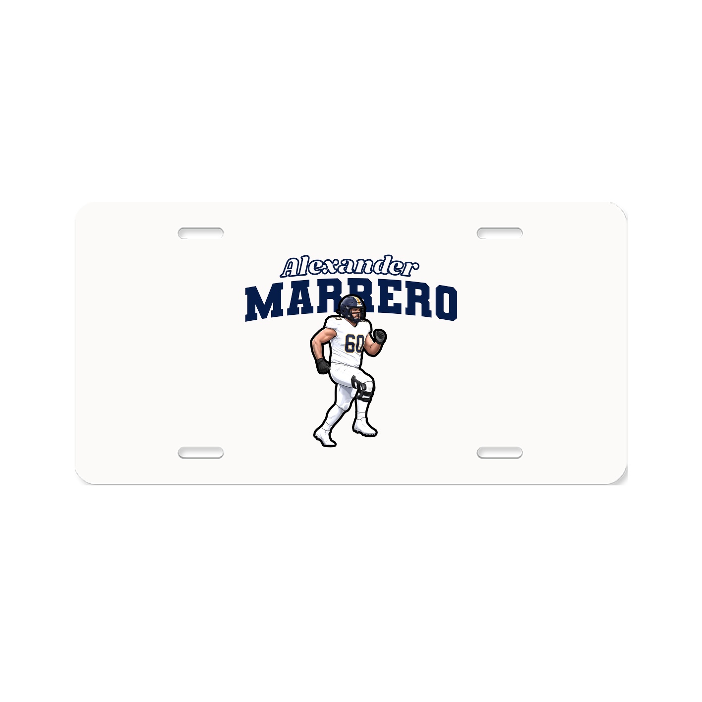 License Plate — Name Arch in Classic