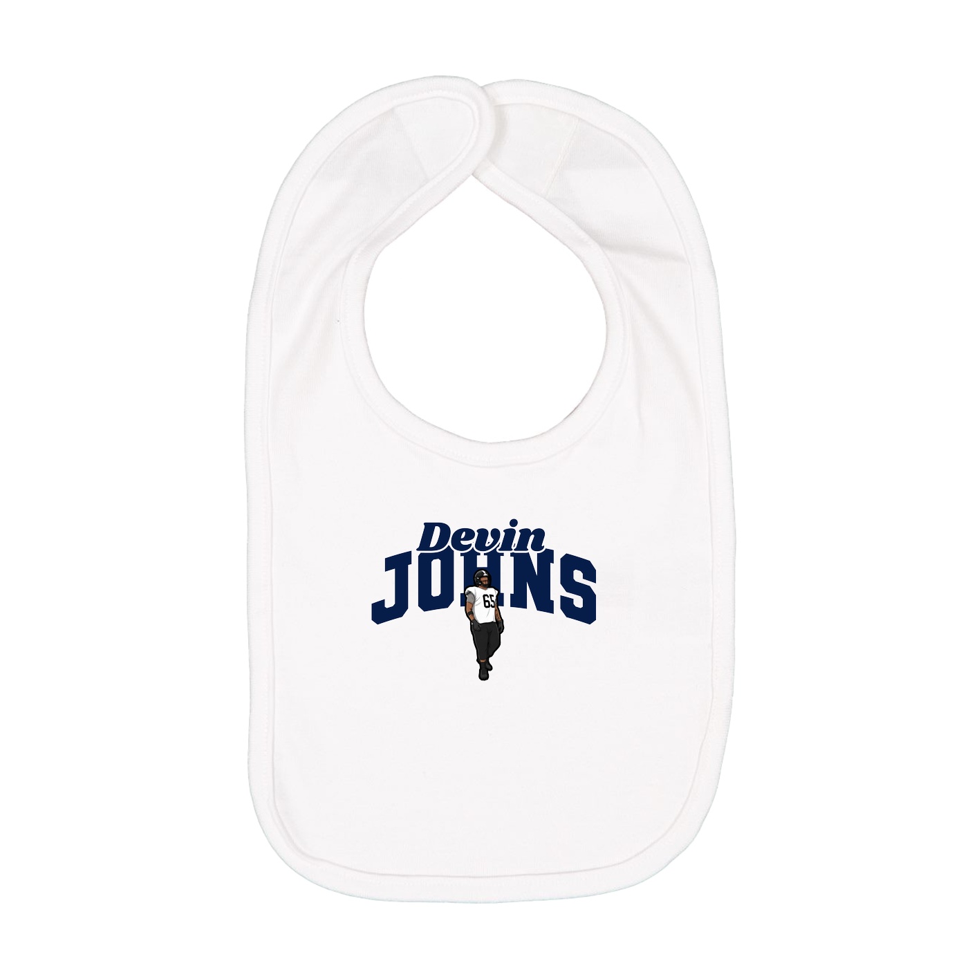 Infant Bib — Signature Arch in White