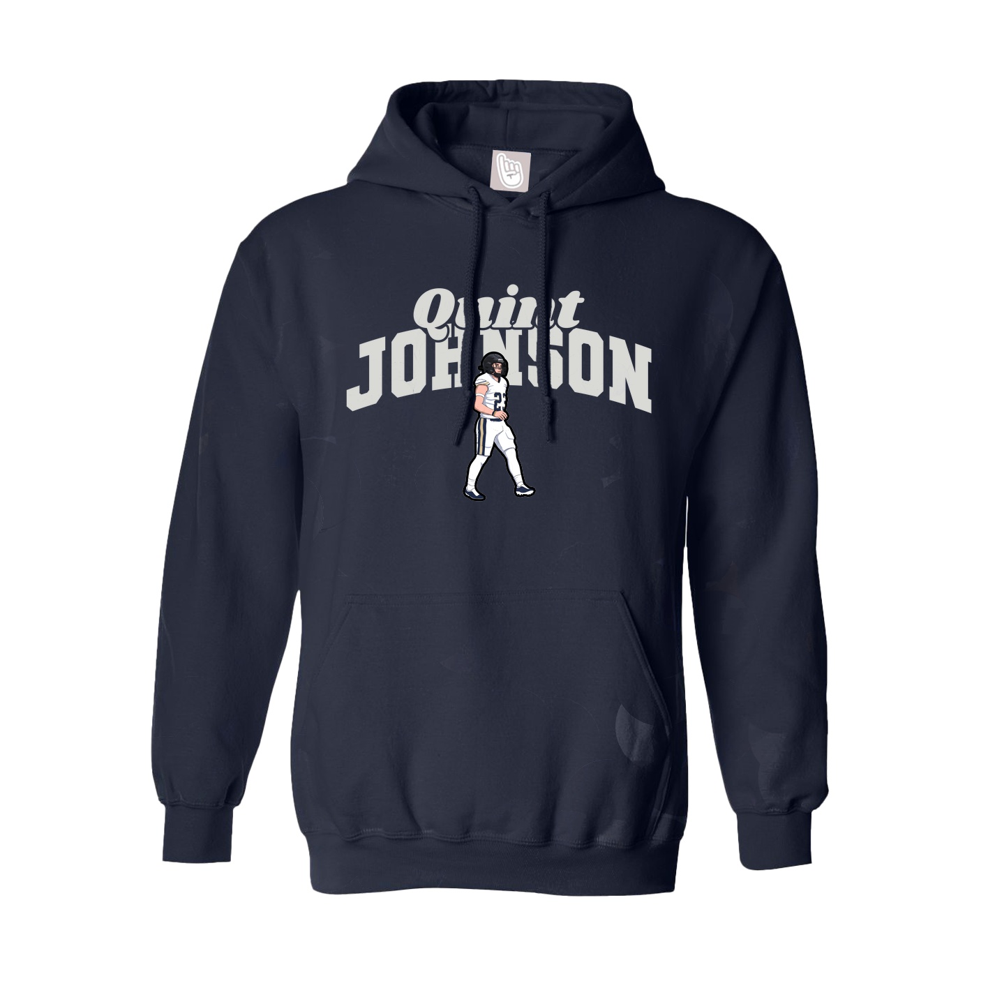 Youth Hoodie — Signature Arch in Navy