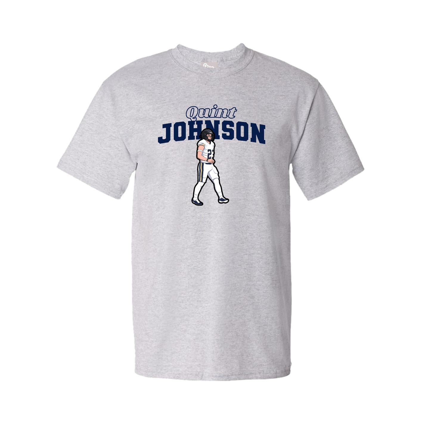 Youth Tee — Name Arch in Grey