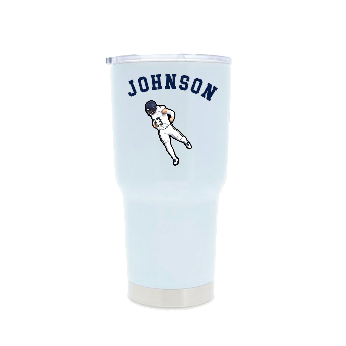 30oz Stainless Steel Tumbler — Shirsey Arch in White