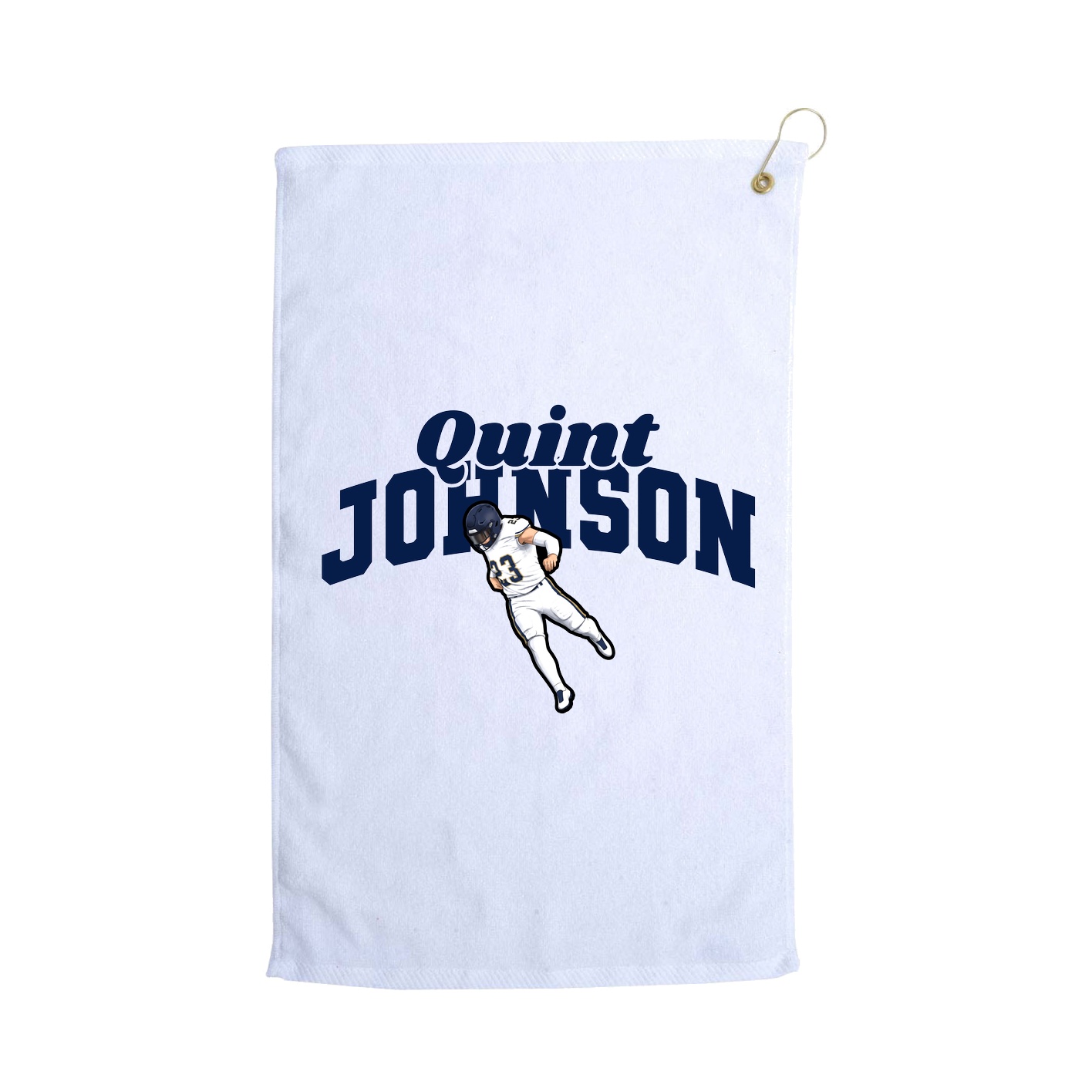 Golf Towel — Signature Arch in White