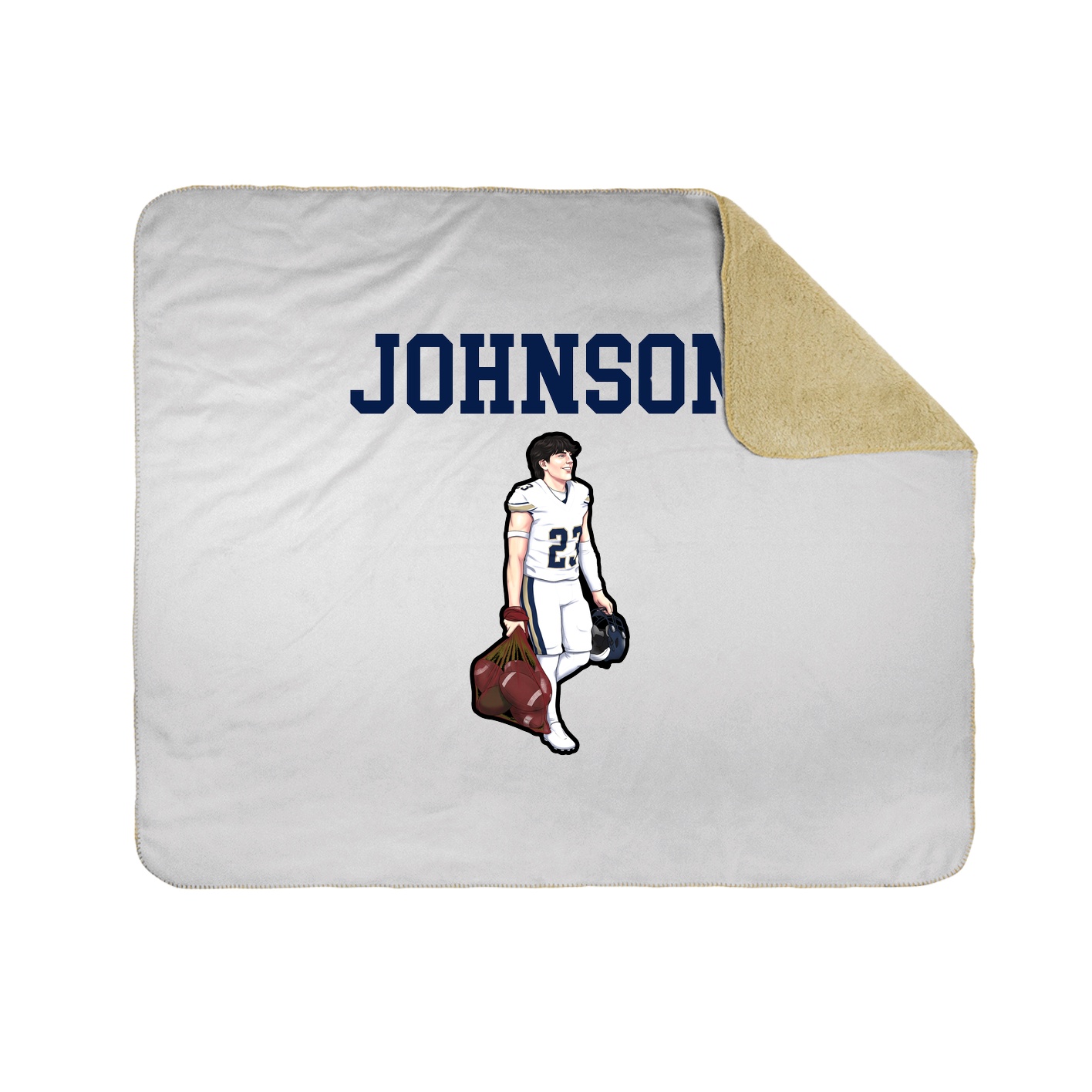 Throw Blanket — Shirsey in White