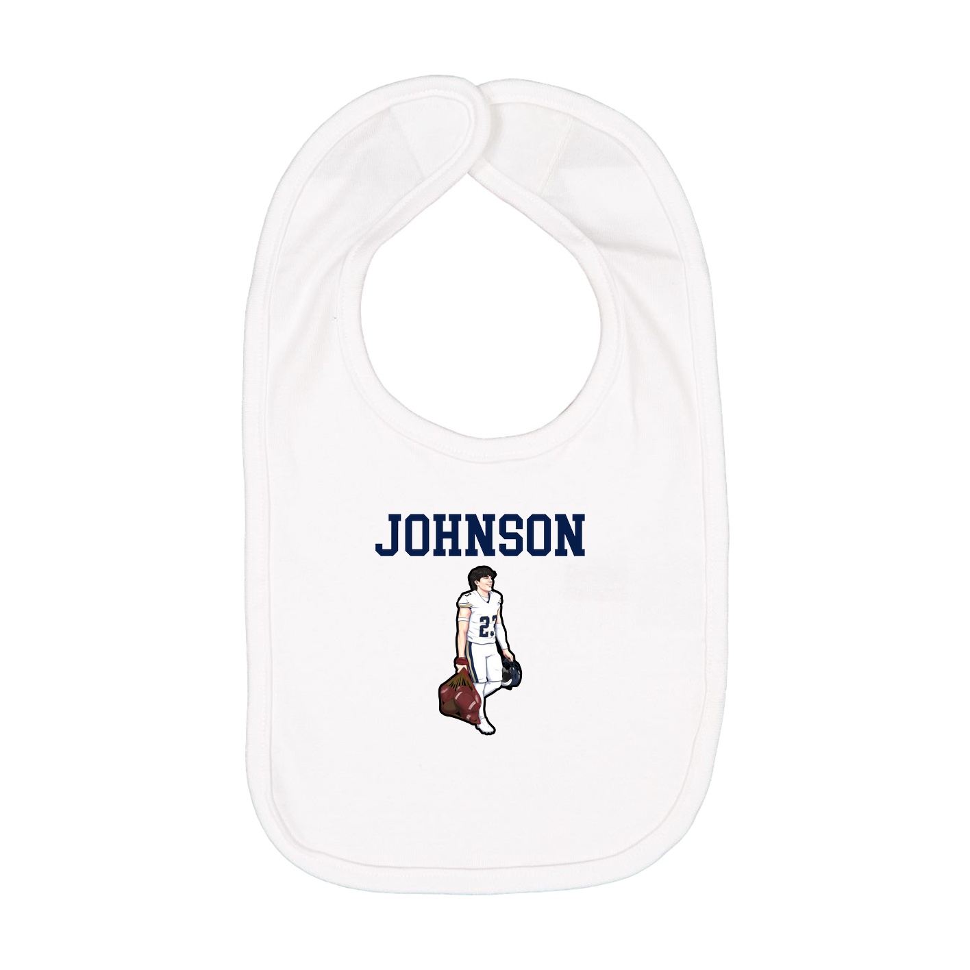 Infant Bib — Shirsey in White
