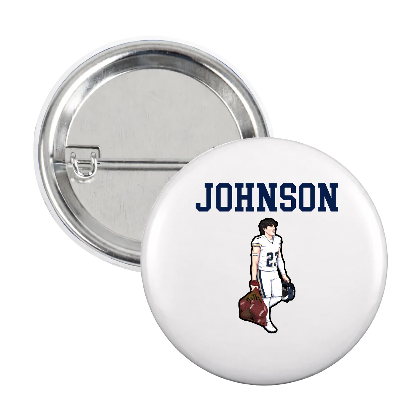 Game Day Button — Shirsey in White