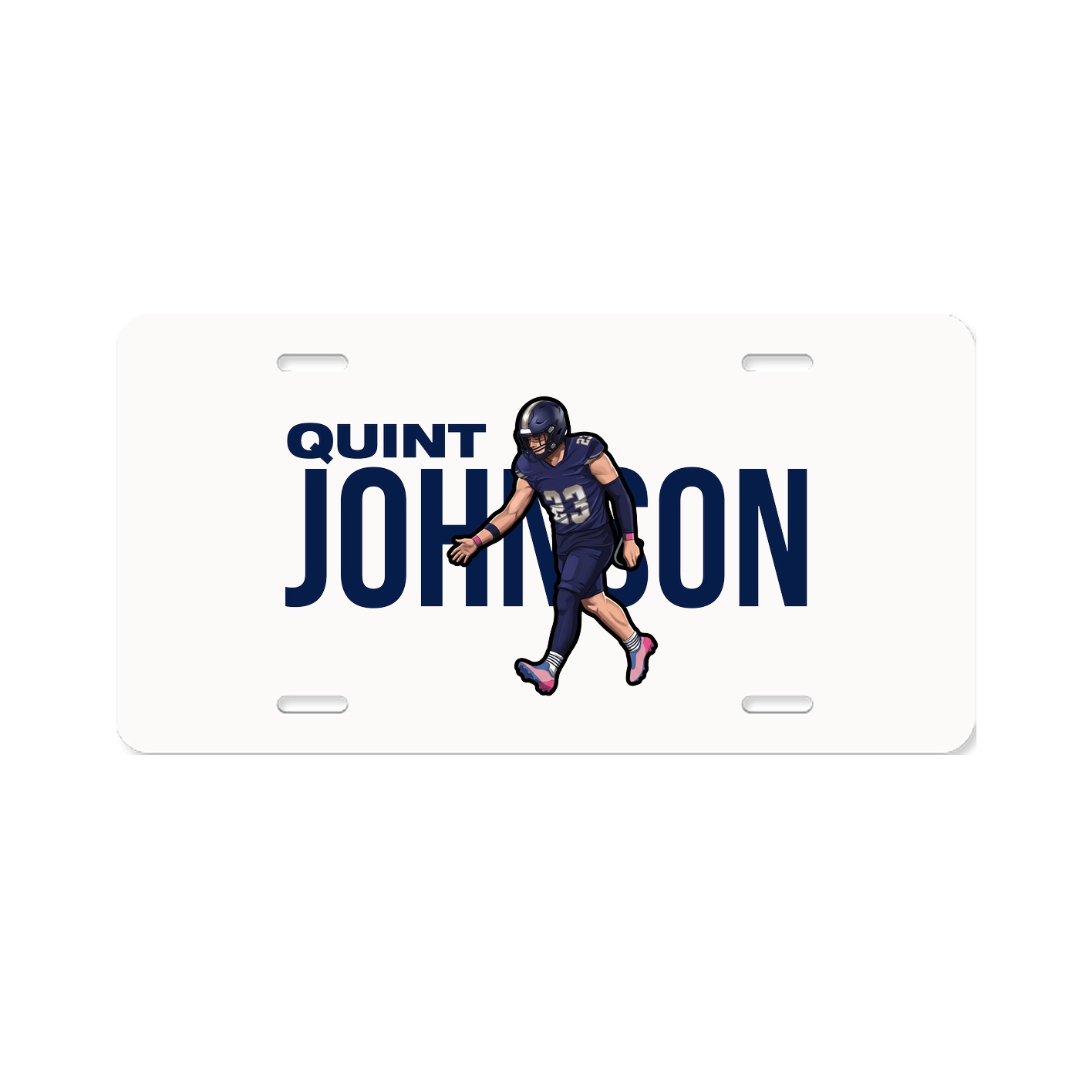 License Plate — Player Name in Classic