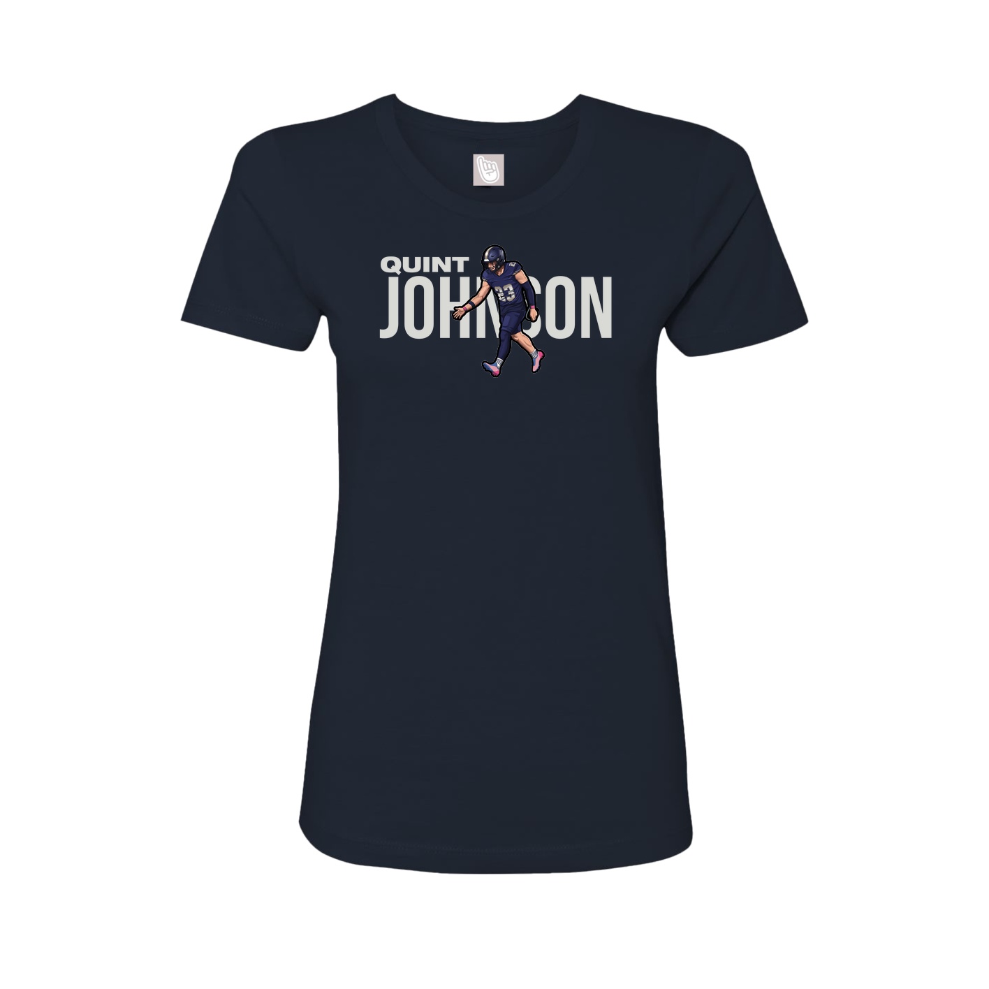 Womens Tee — Player Name in Navy