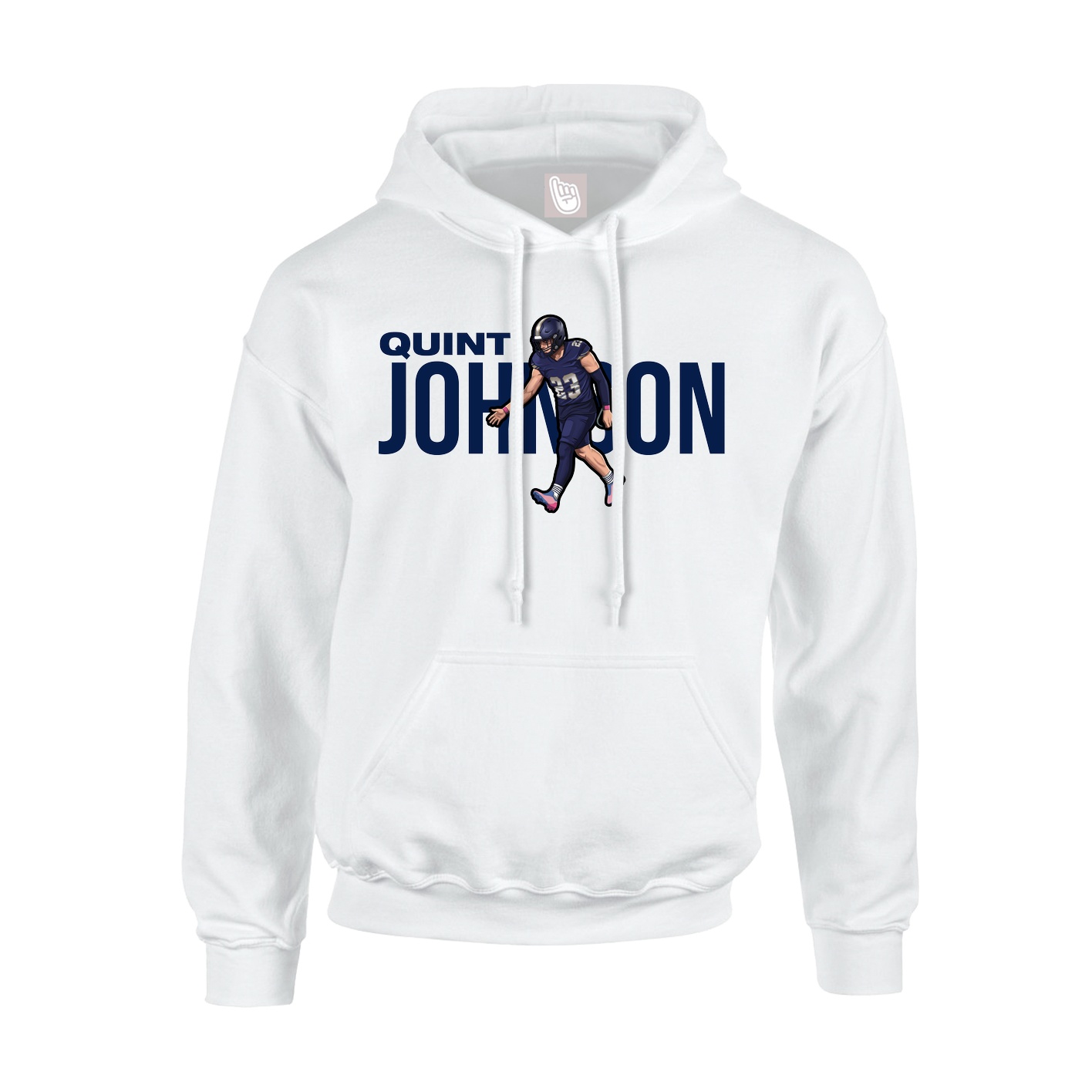 Hoodie — Player Name in White