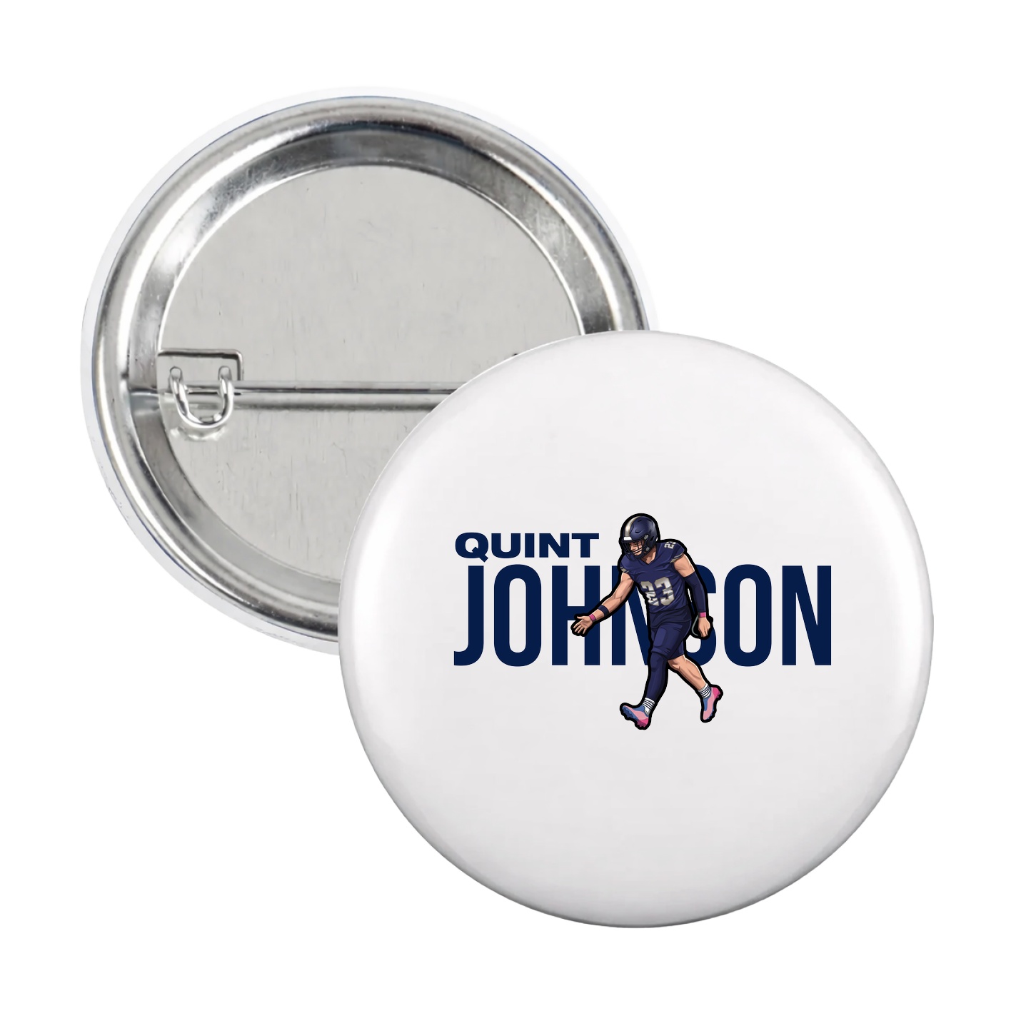 Game Day Button — Player Name in White