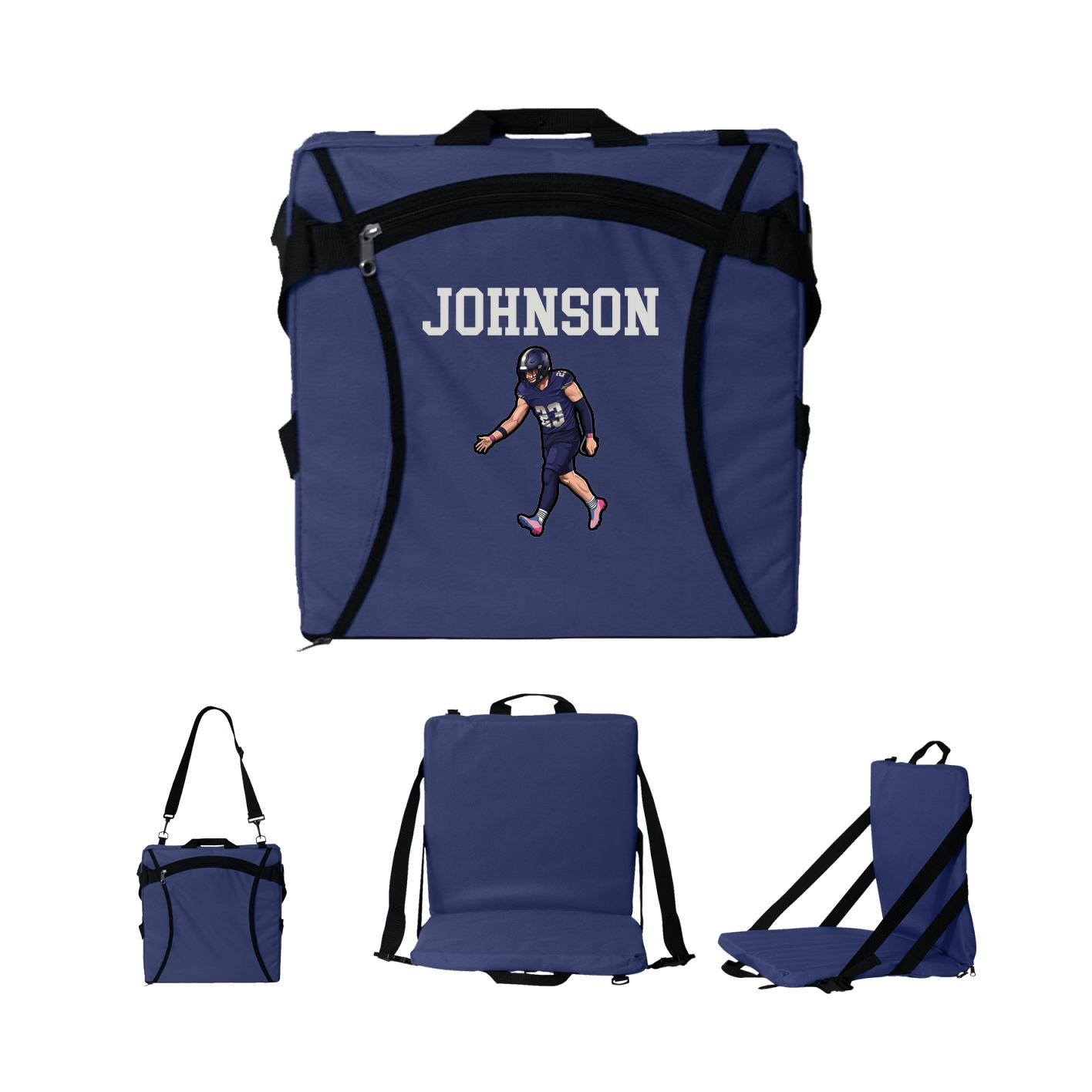 Folding Stadium Seat — Shirsey in Navy