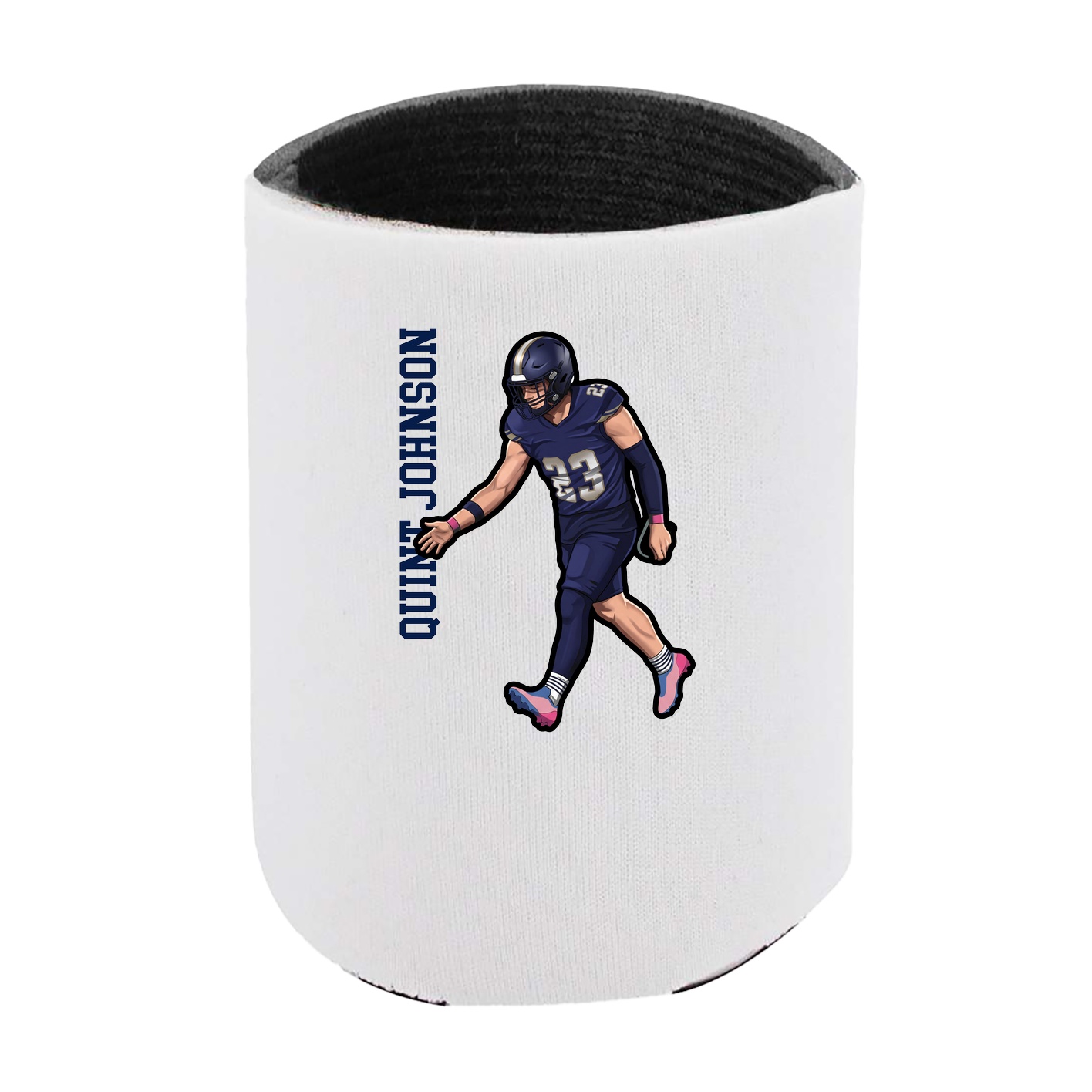 Can Holder — Name Vertical in White