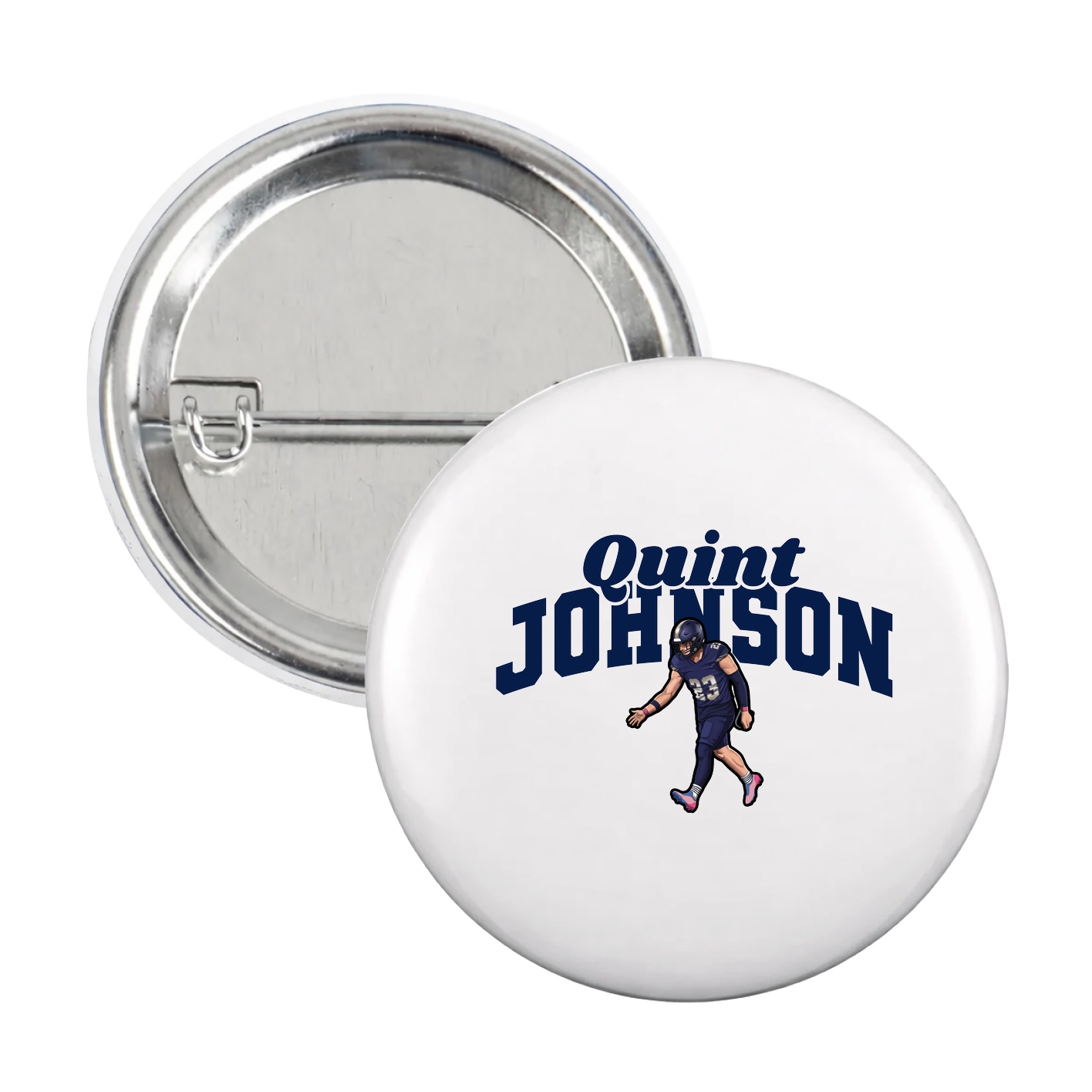 Game Day Button — Signature Arch in White
