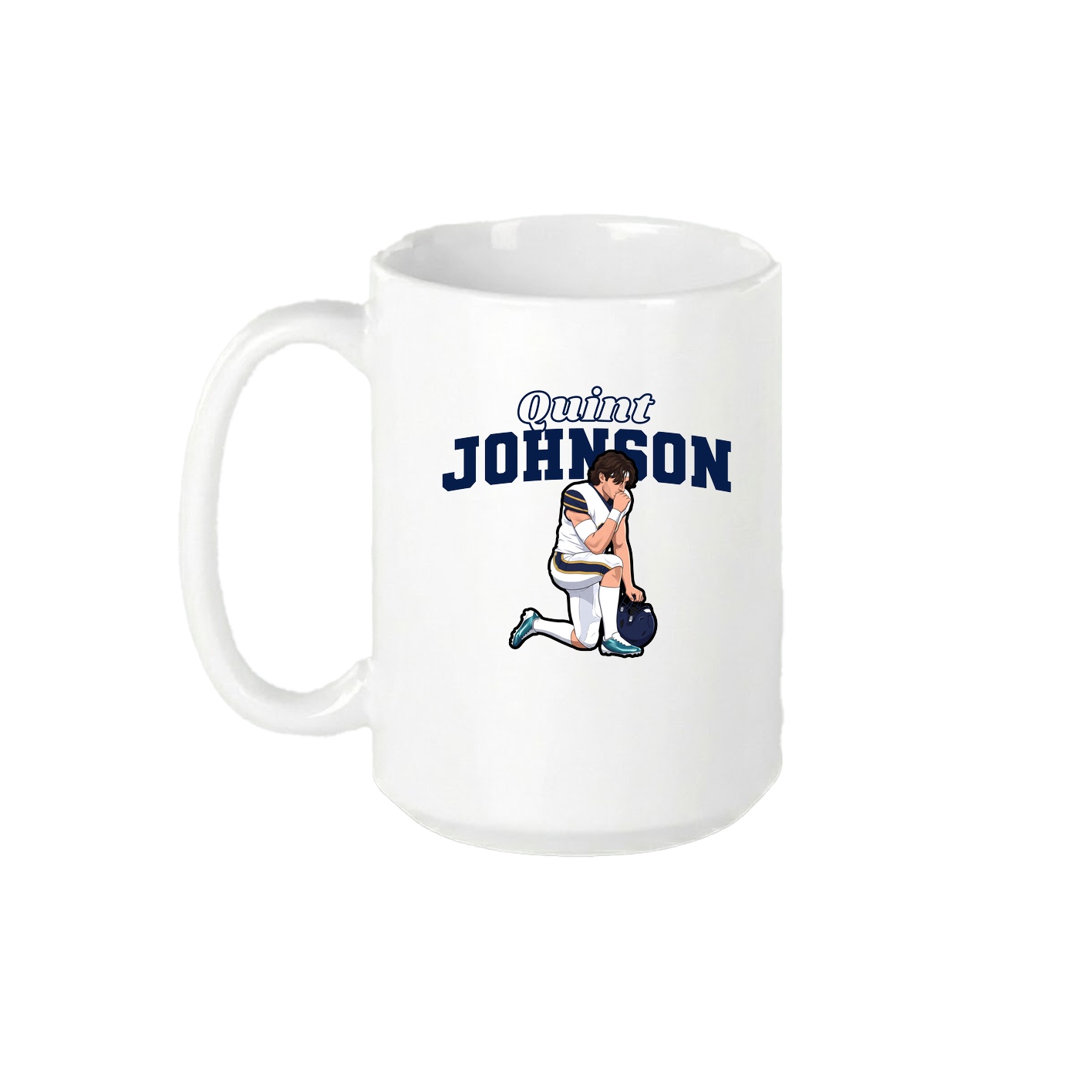 15oz Coffee Mug — Name Arch in White