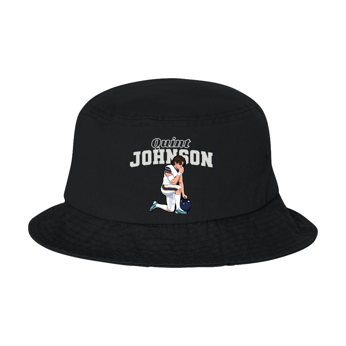 Bucket Cap — Name Arch in Black