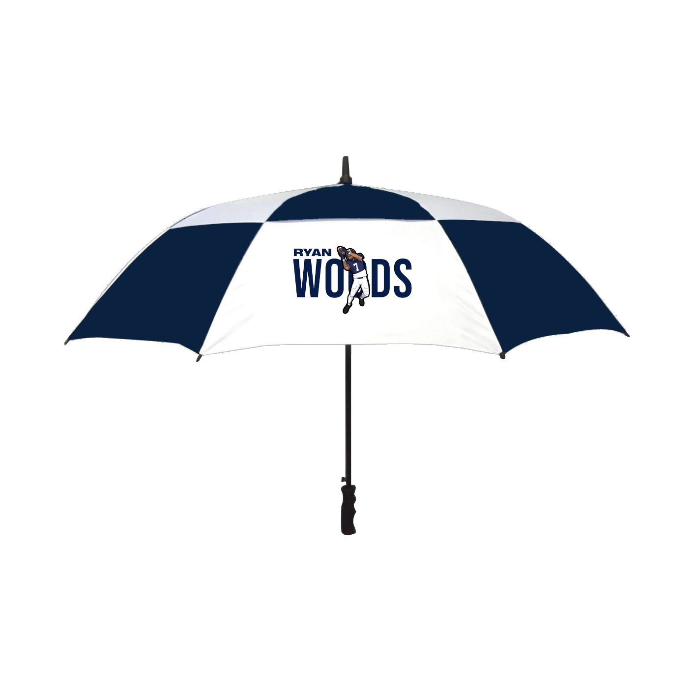 Golf Umbrella — Player Name in Navy