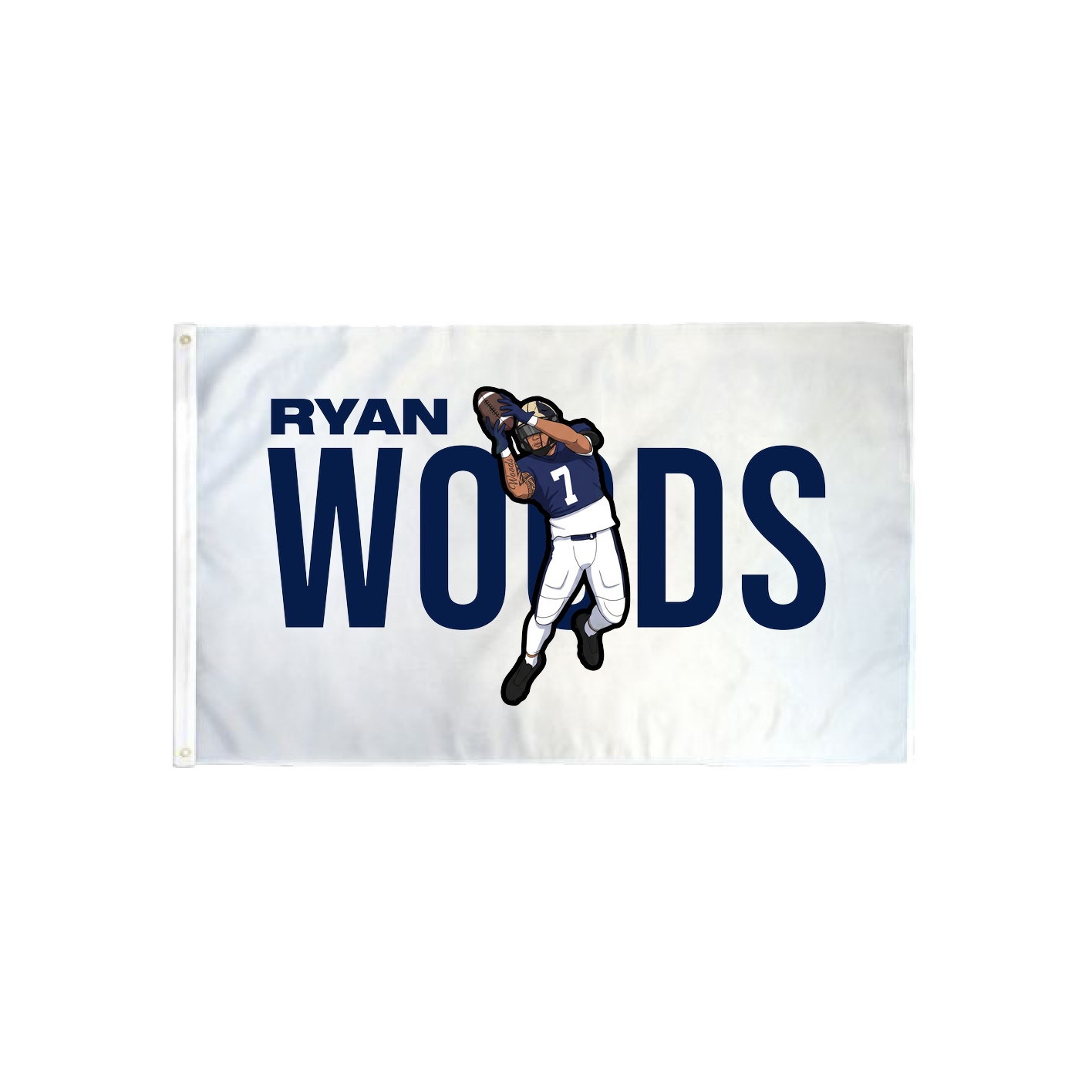 3x5 Flag — Player Name in Classic