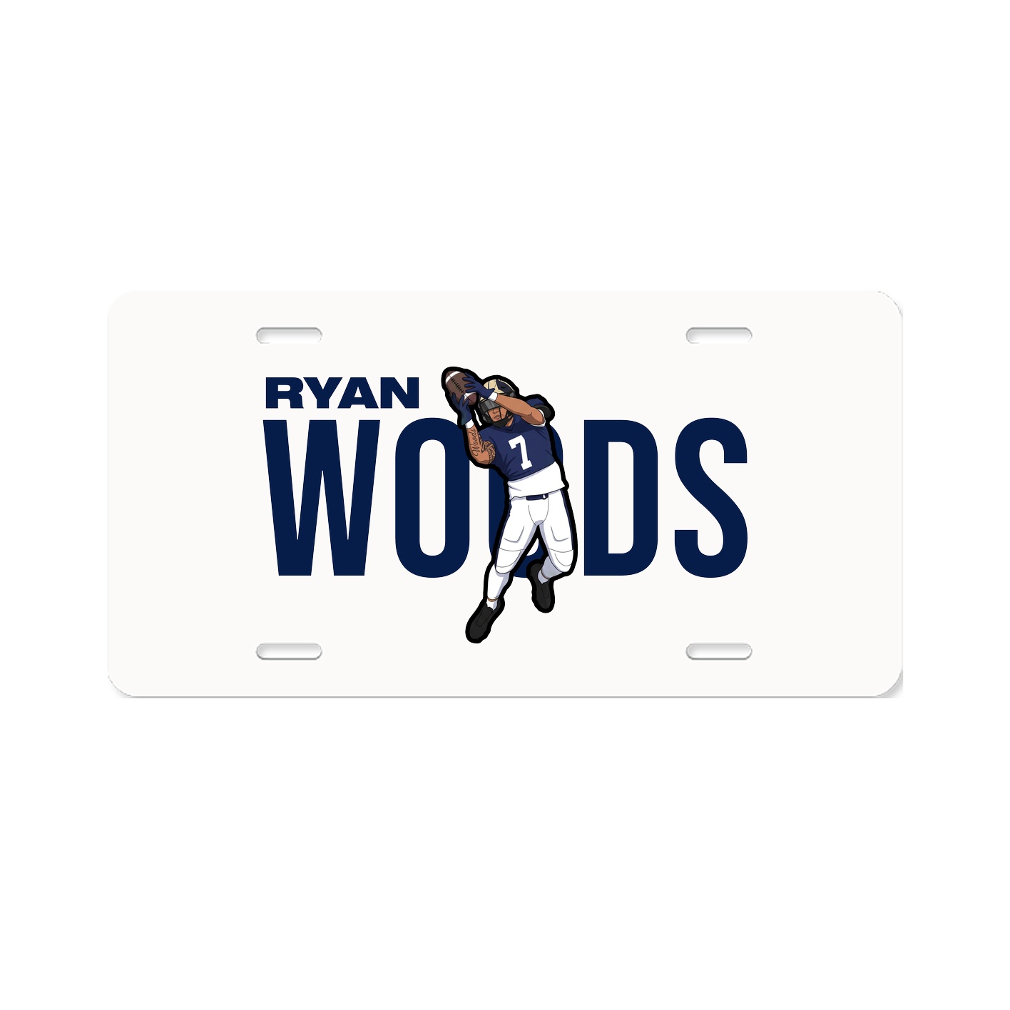 License Plate — Player Name in Classic
