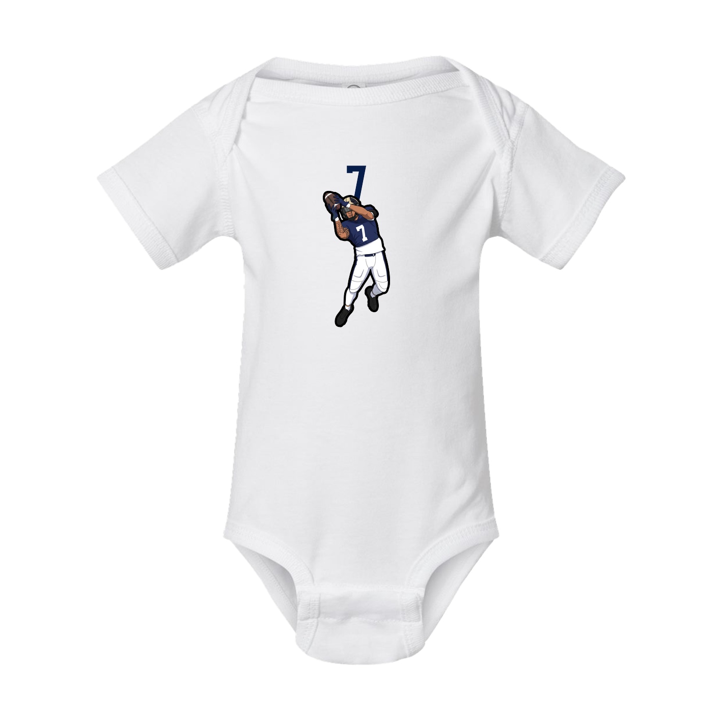 Baby Onesie — Number Top in White