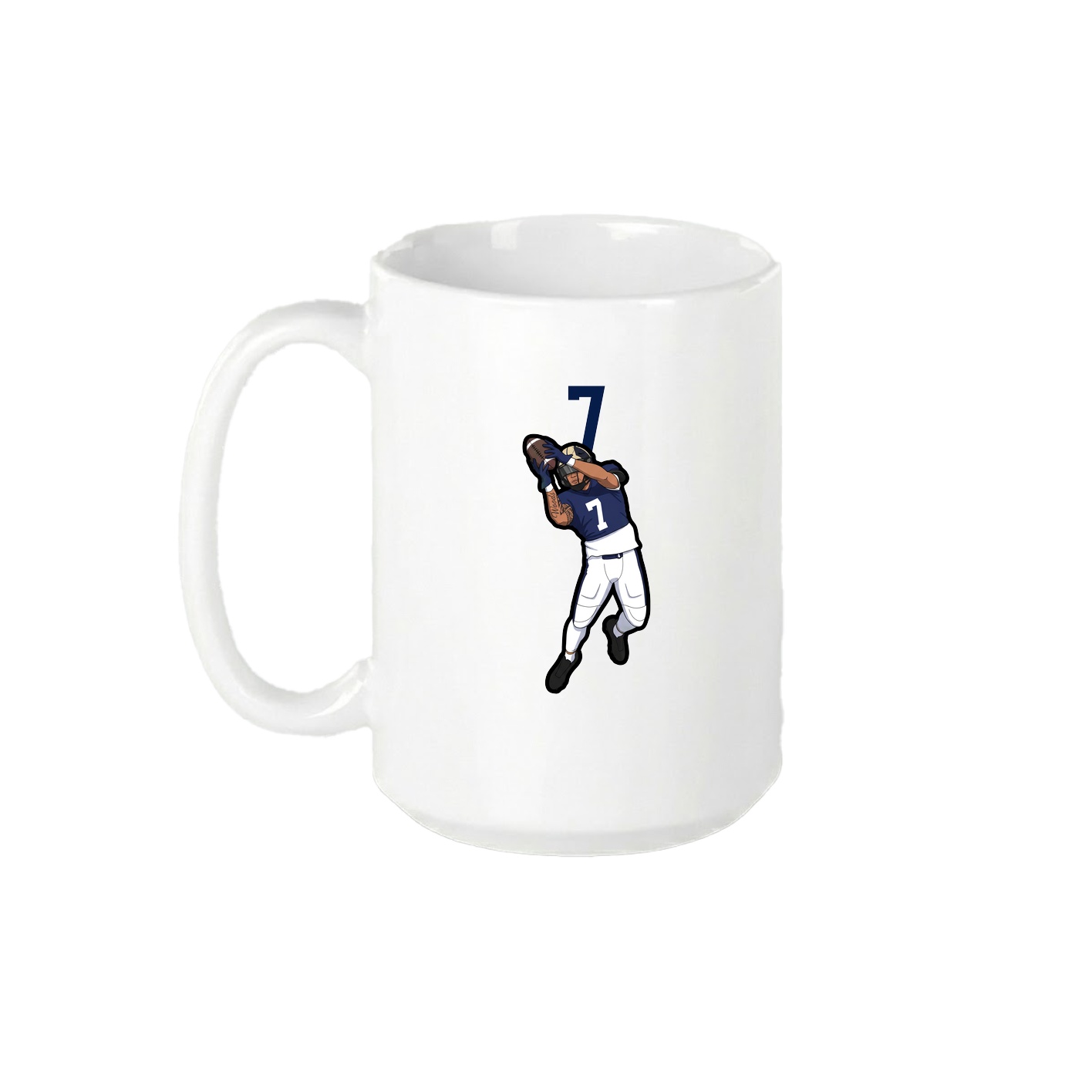 15oz Coffee Mug — Number Top in White