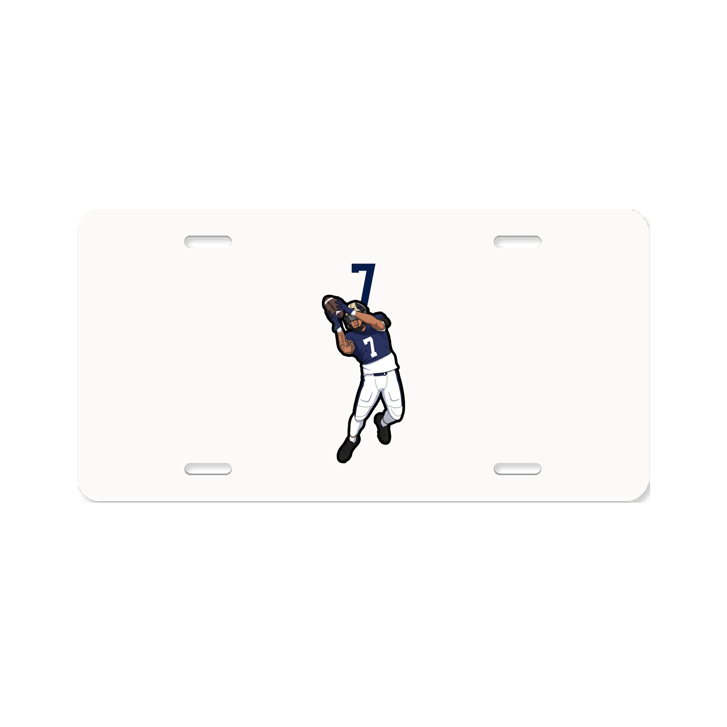 License Plate — Number Top in Classic
