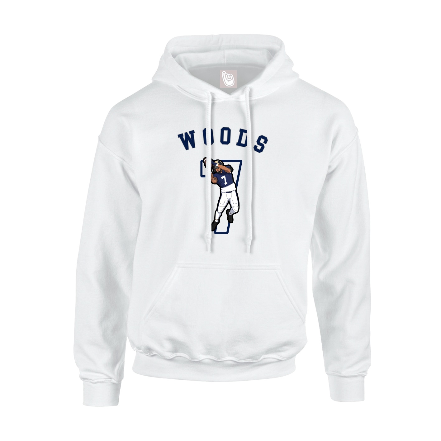 Hoodie — Shirsey Arch in White