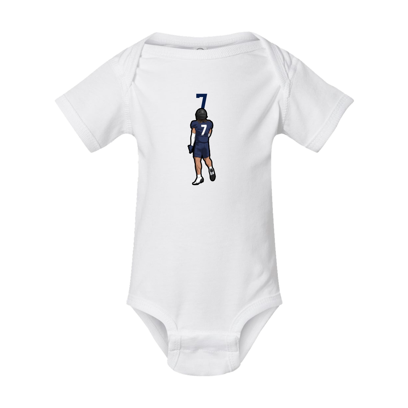 Baby Onesie — Number Top in White