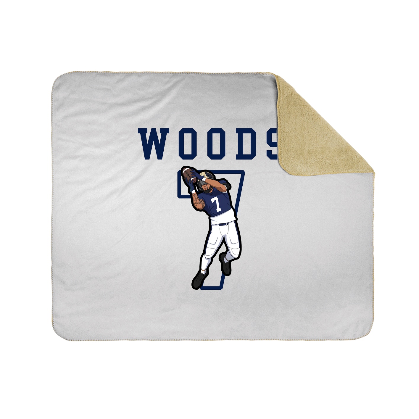 Throw Blanket — Shirsey in White