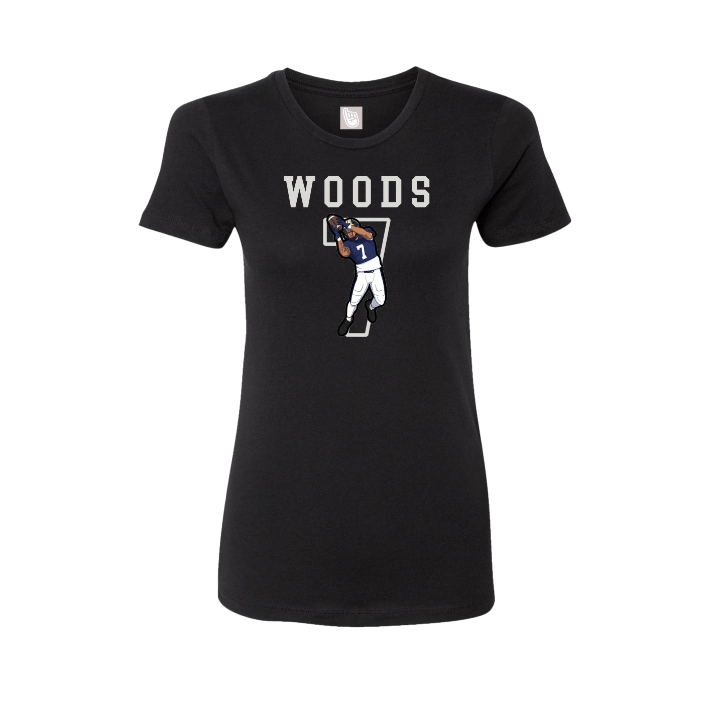 Fitted Women's Tee — Shirsey in Black
