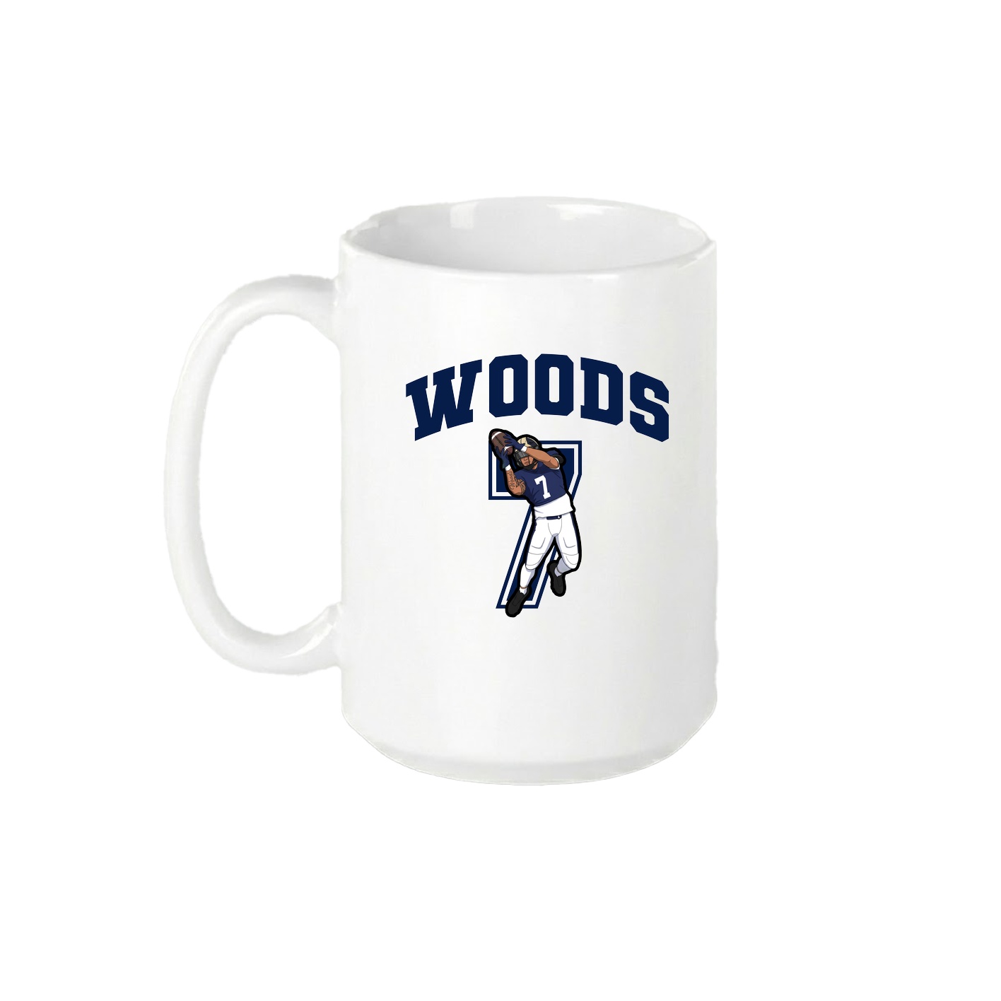 15oz Coffee Mug — Number in White