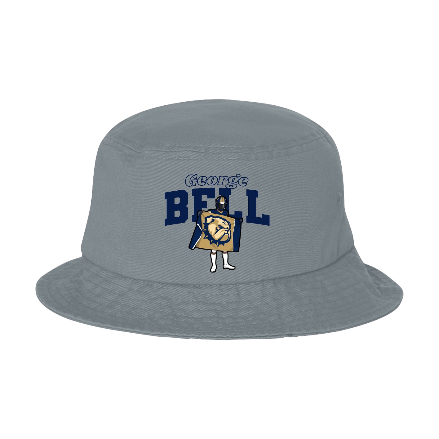 Bucket Cap — Name Arch in Grey