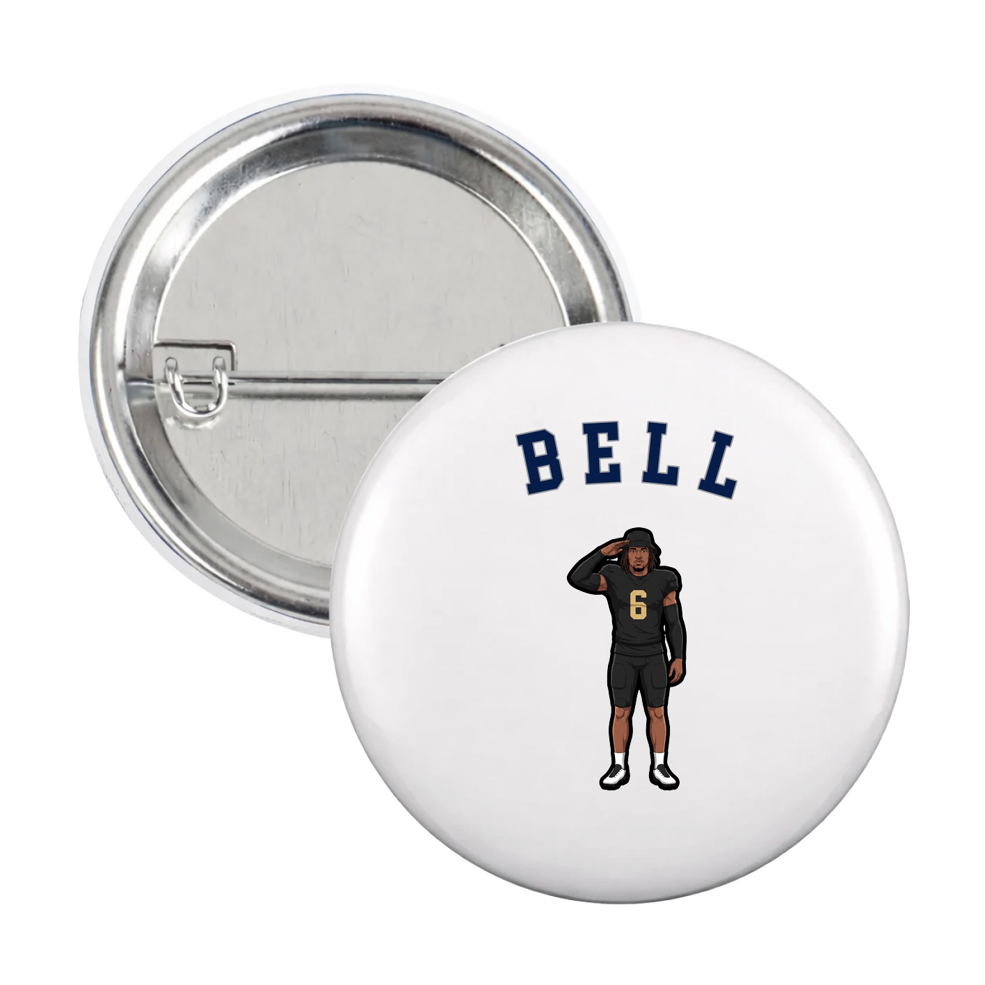 Game Day Button — Shirsey Arch in White