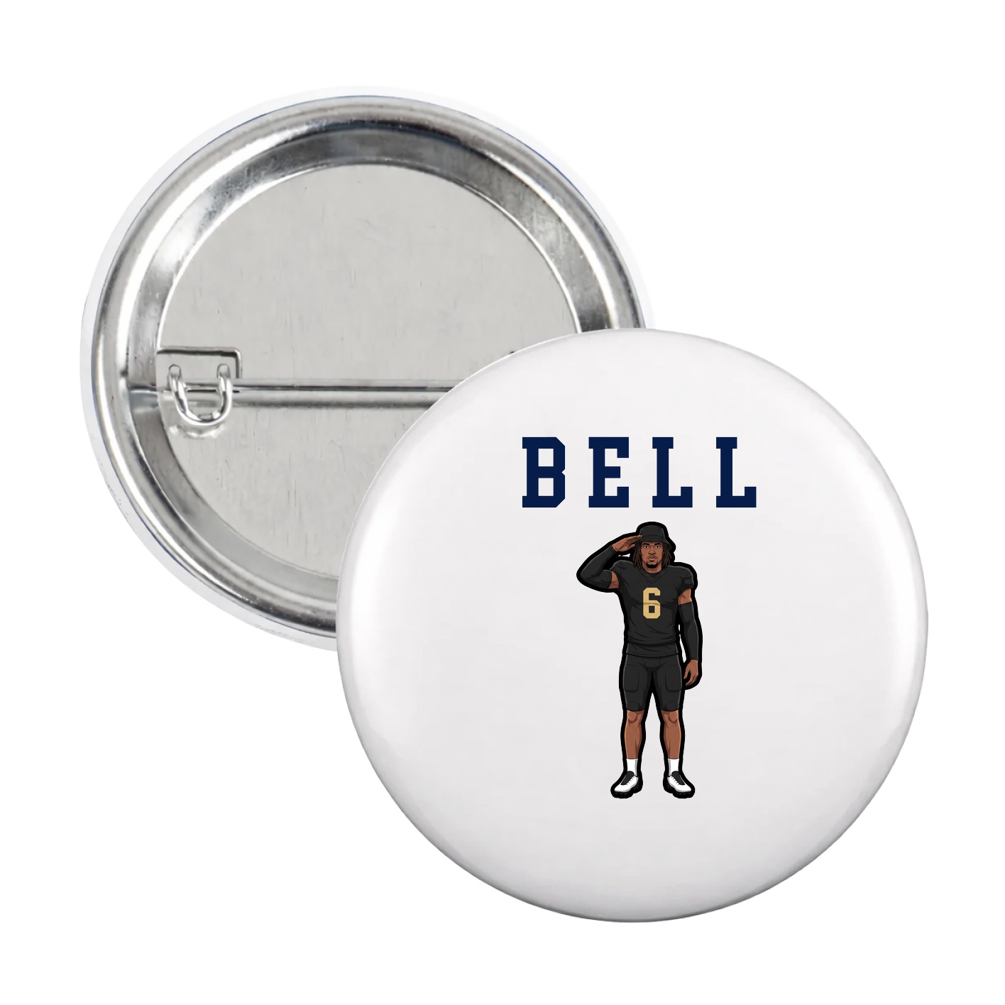 Game Day Button — Shirsey in White