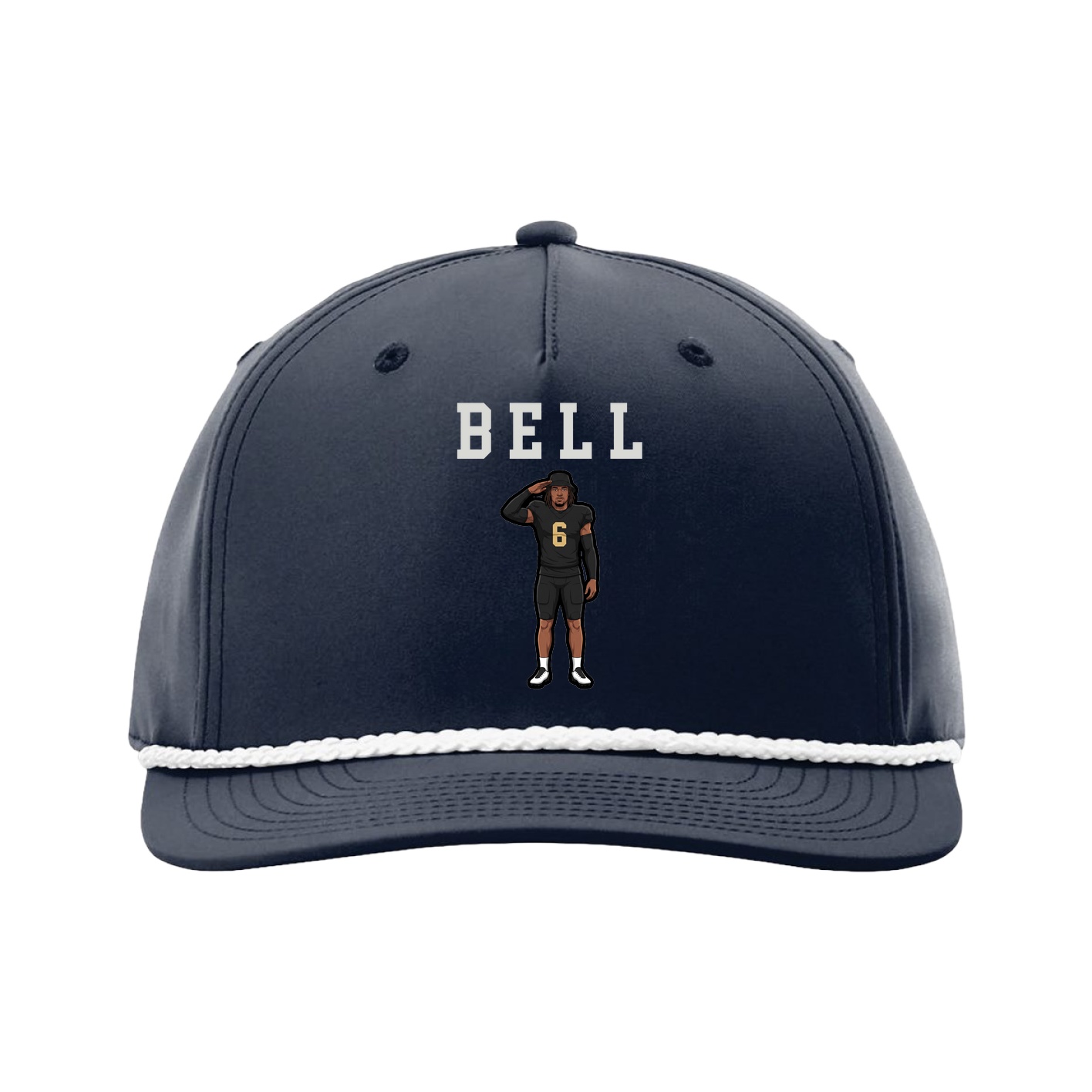 Five-Panel Classic Rope Cap — Shirsey in Navy