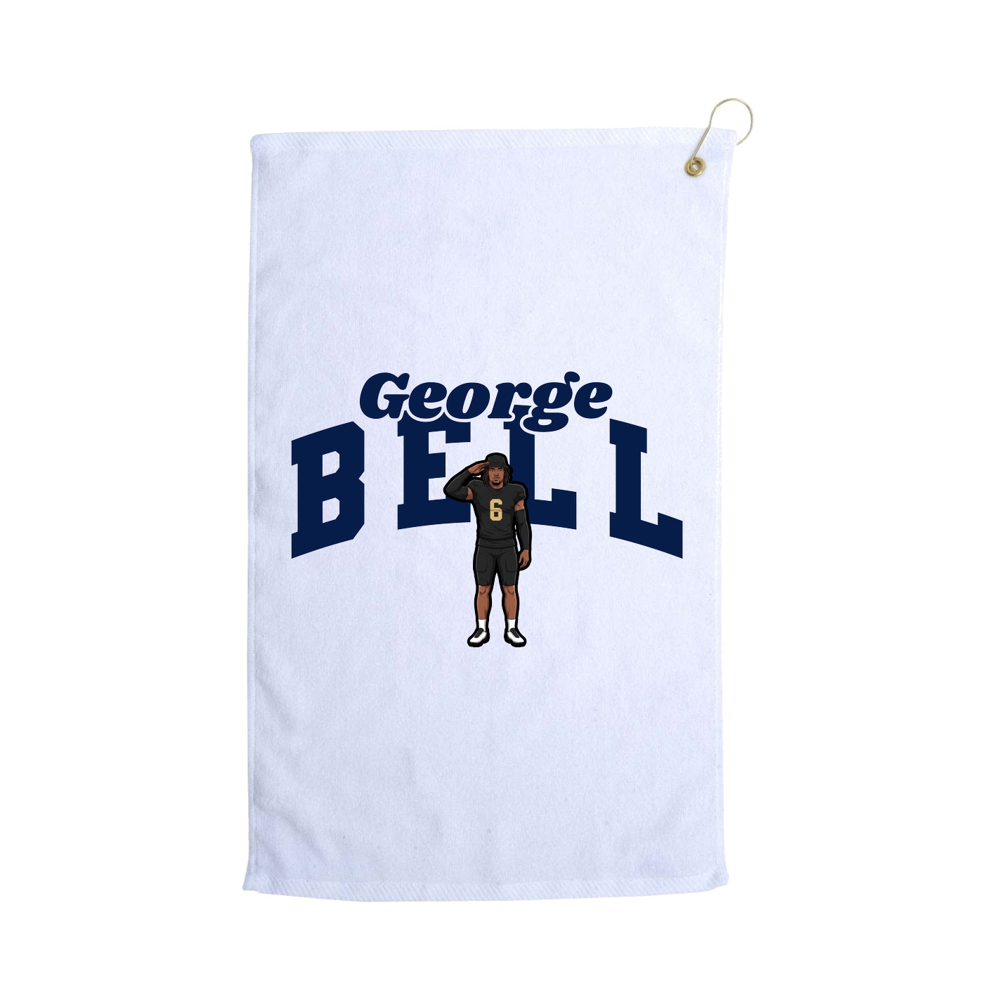 Golf Towel — Signature Arch in White