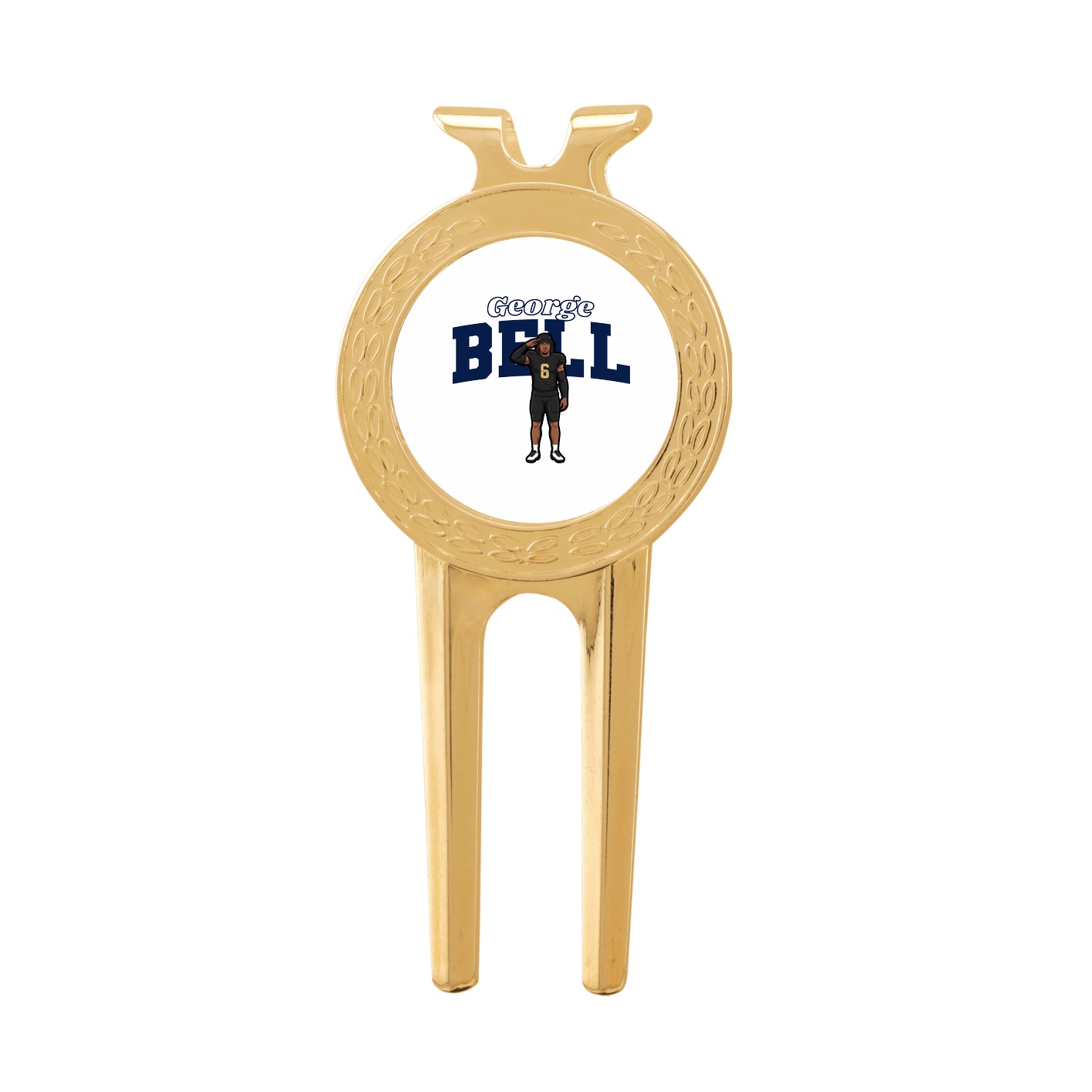 Divot Tool with Ball Marker — Name Arch in Classic